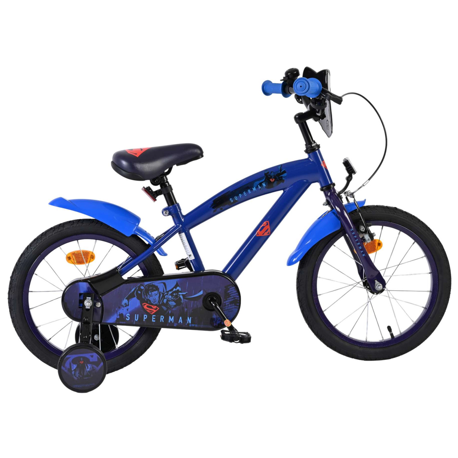 Superman Fiets - 16 inch - Blauw