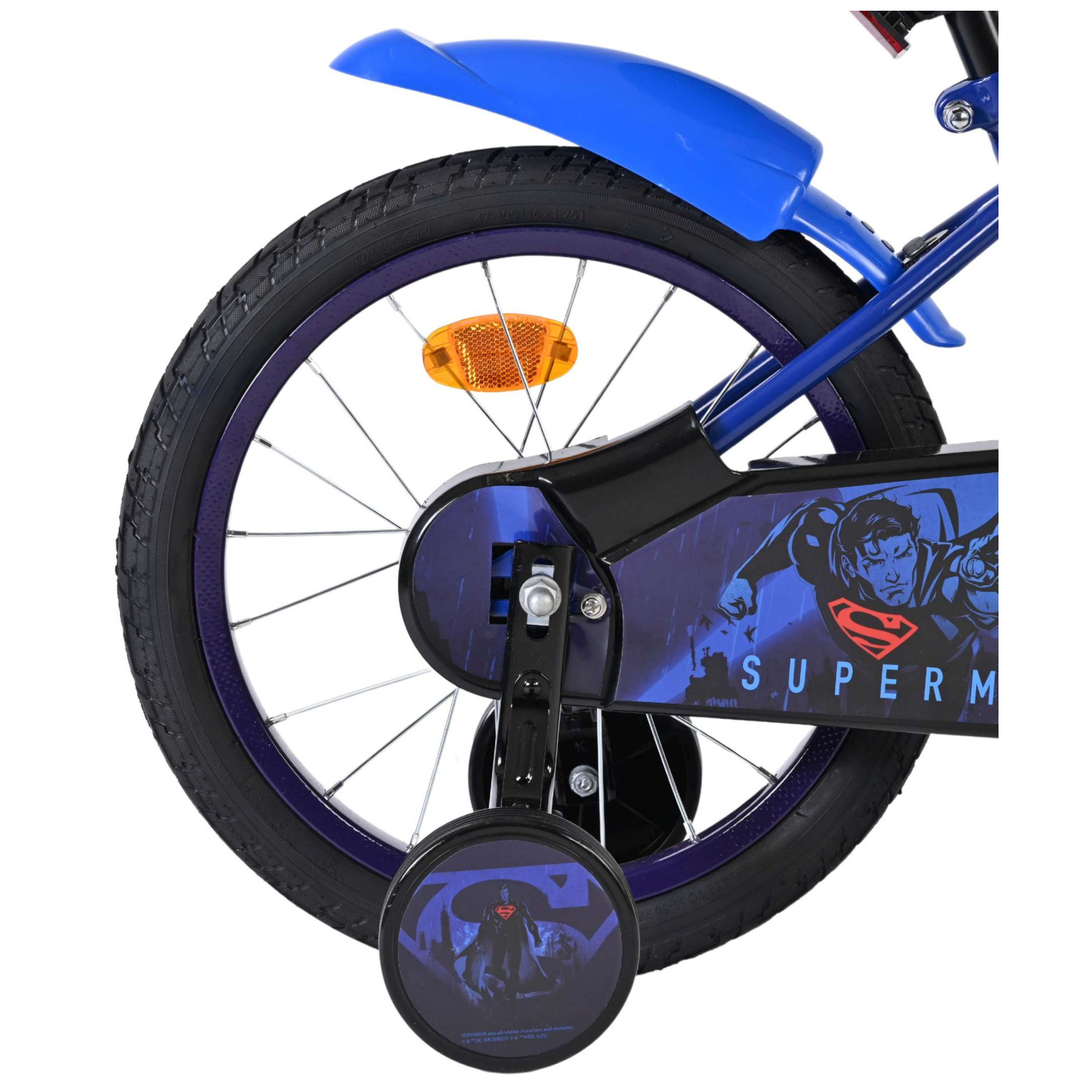 Superman Fiets - 16 inch - Blauw