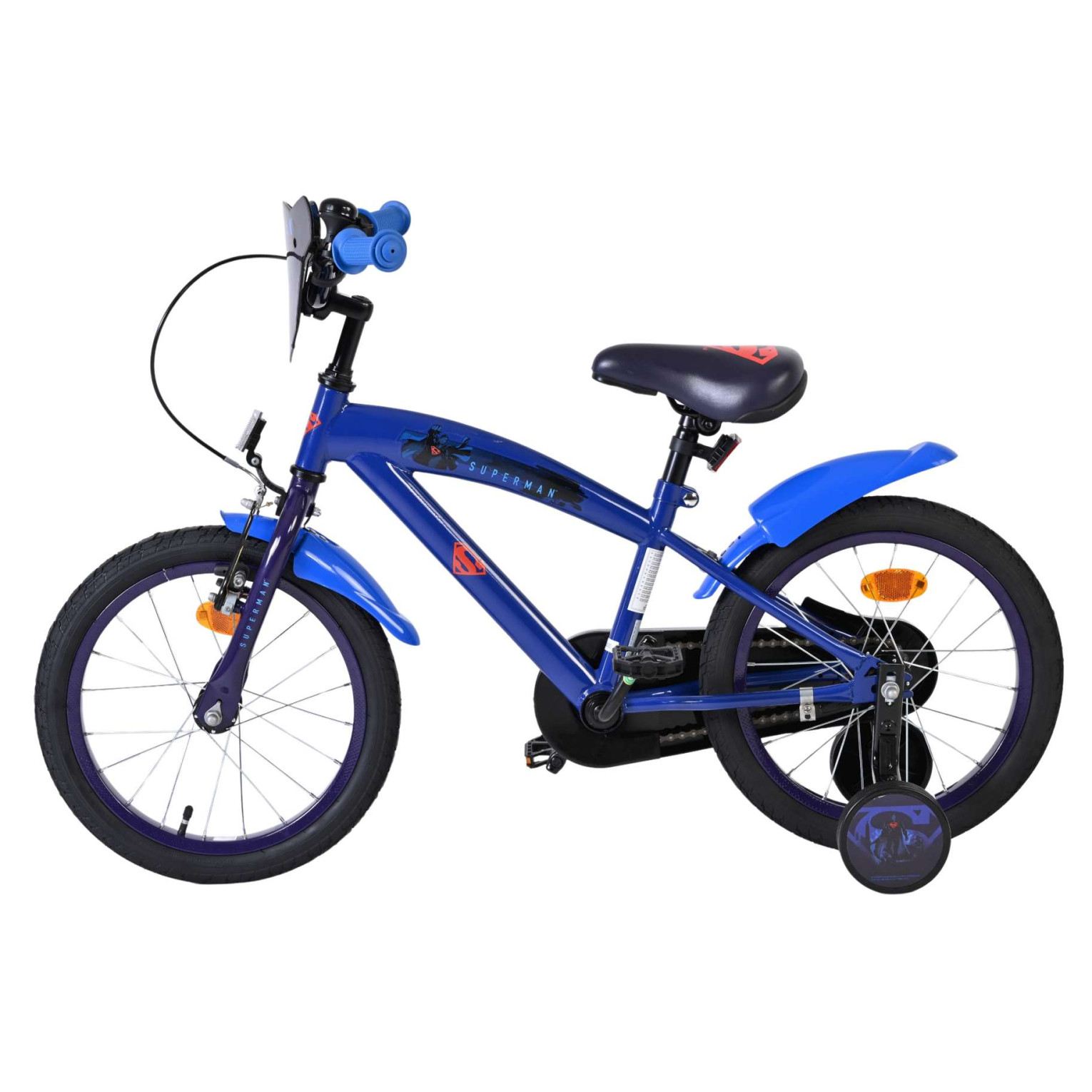 Superman Fiets - 16 inch - Blauw