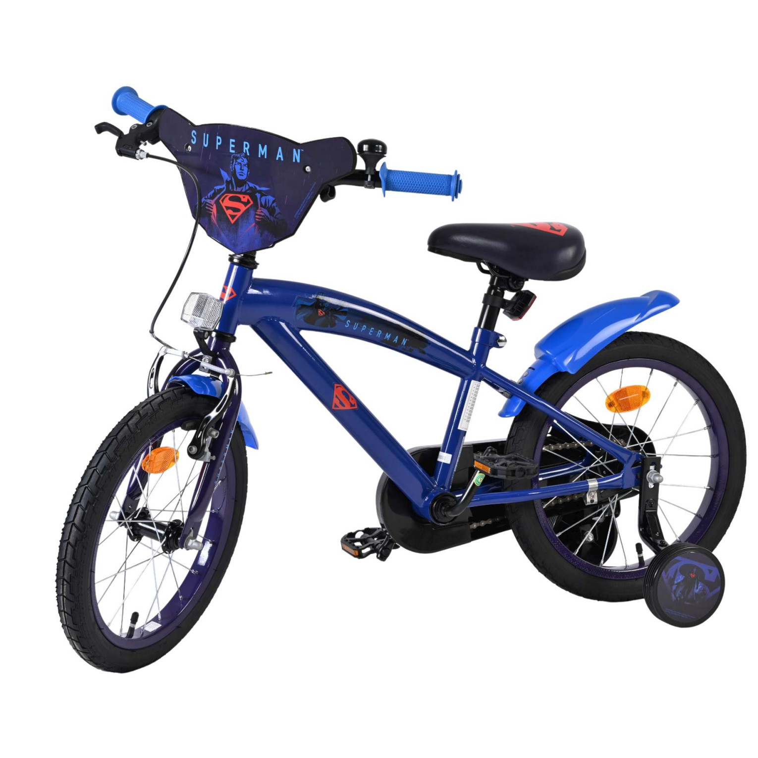 Superman Fiets - 16 inch - Blauw