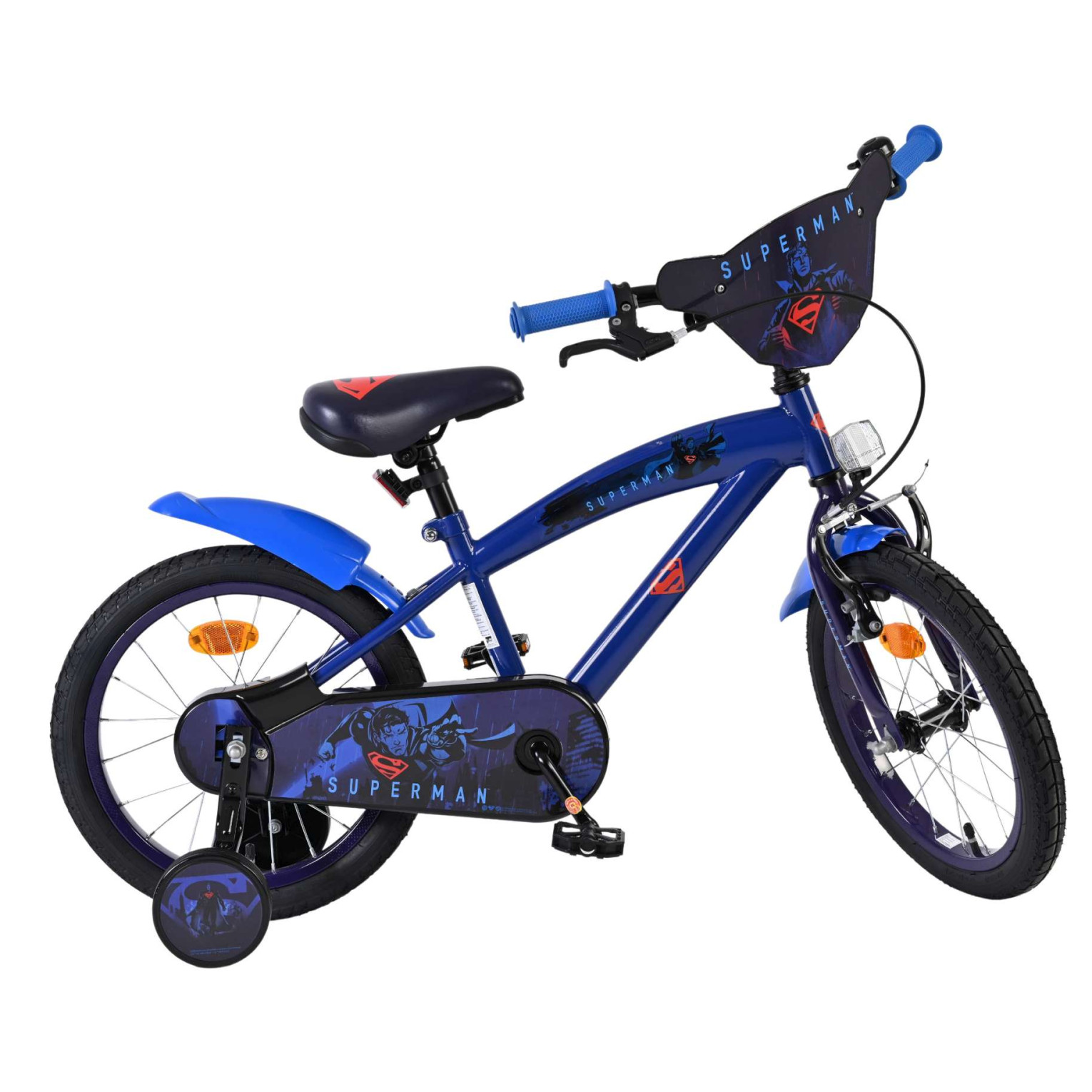Superman Fiets - 16 inch - Blauw
