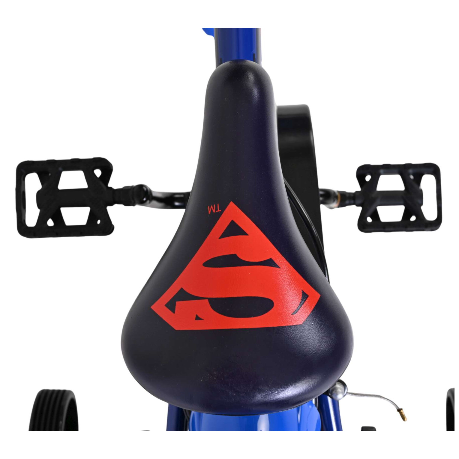 Superman Fiets - 12 inch - Blauw - Twee handremmen