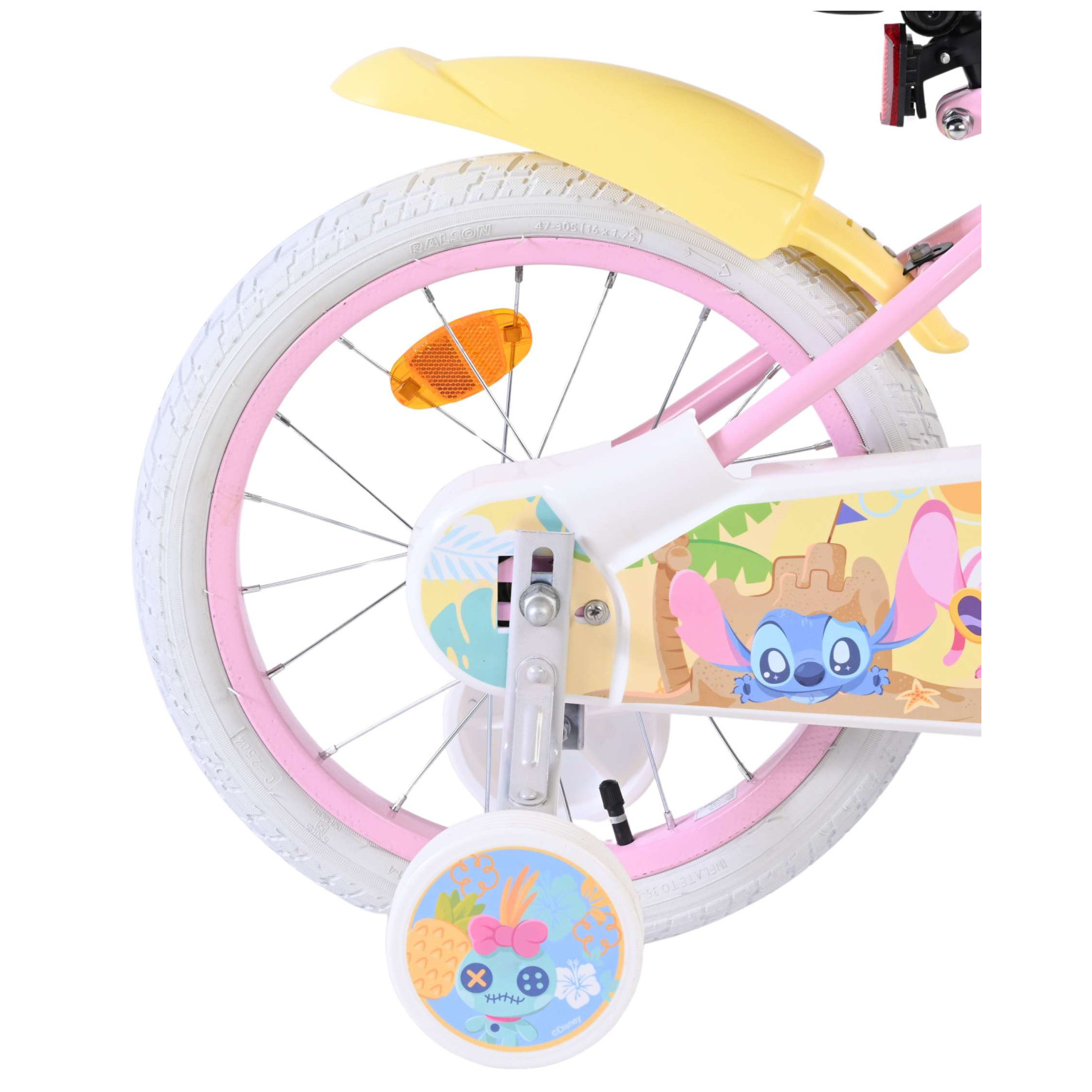 Disney Stitch Fiets - 16 inch - Roze