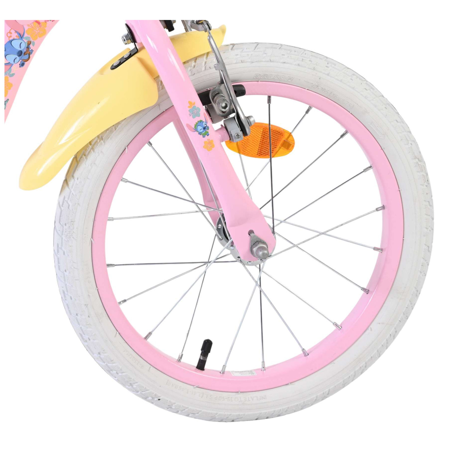 Disney Stitch Fiets - 16 inch - Roze