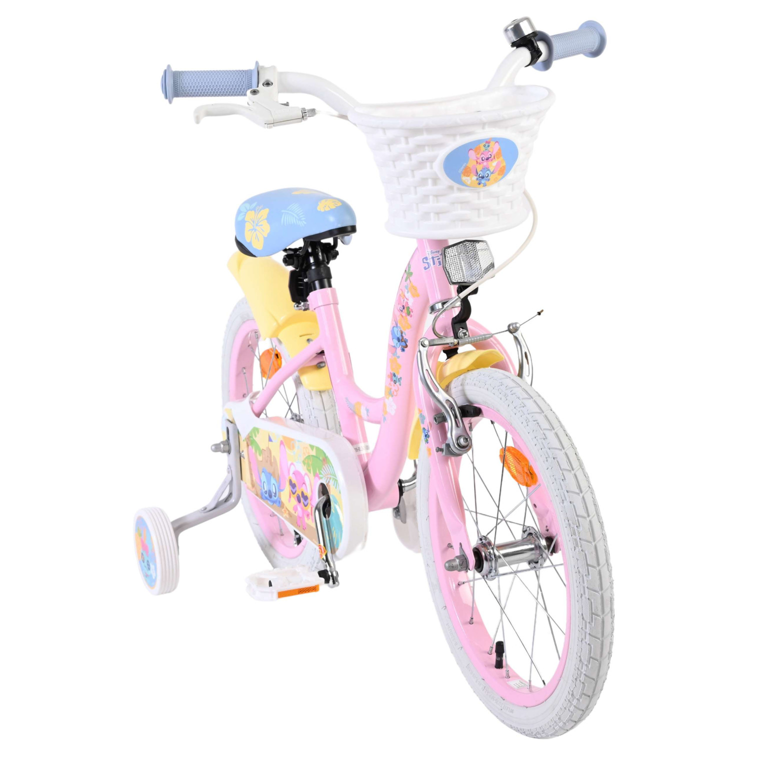 Disney Stitch Fiets - 16 inch - Roze