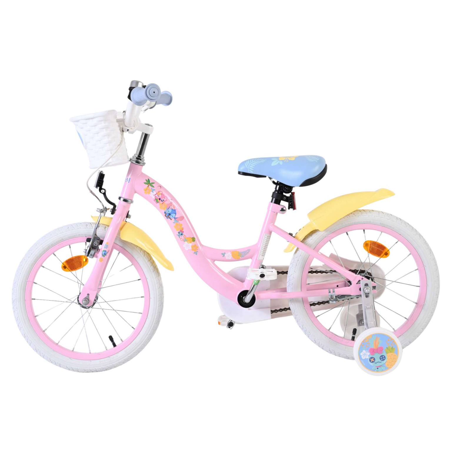 Disney Stitch Fiets - 16 inch - Roze