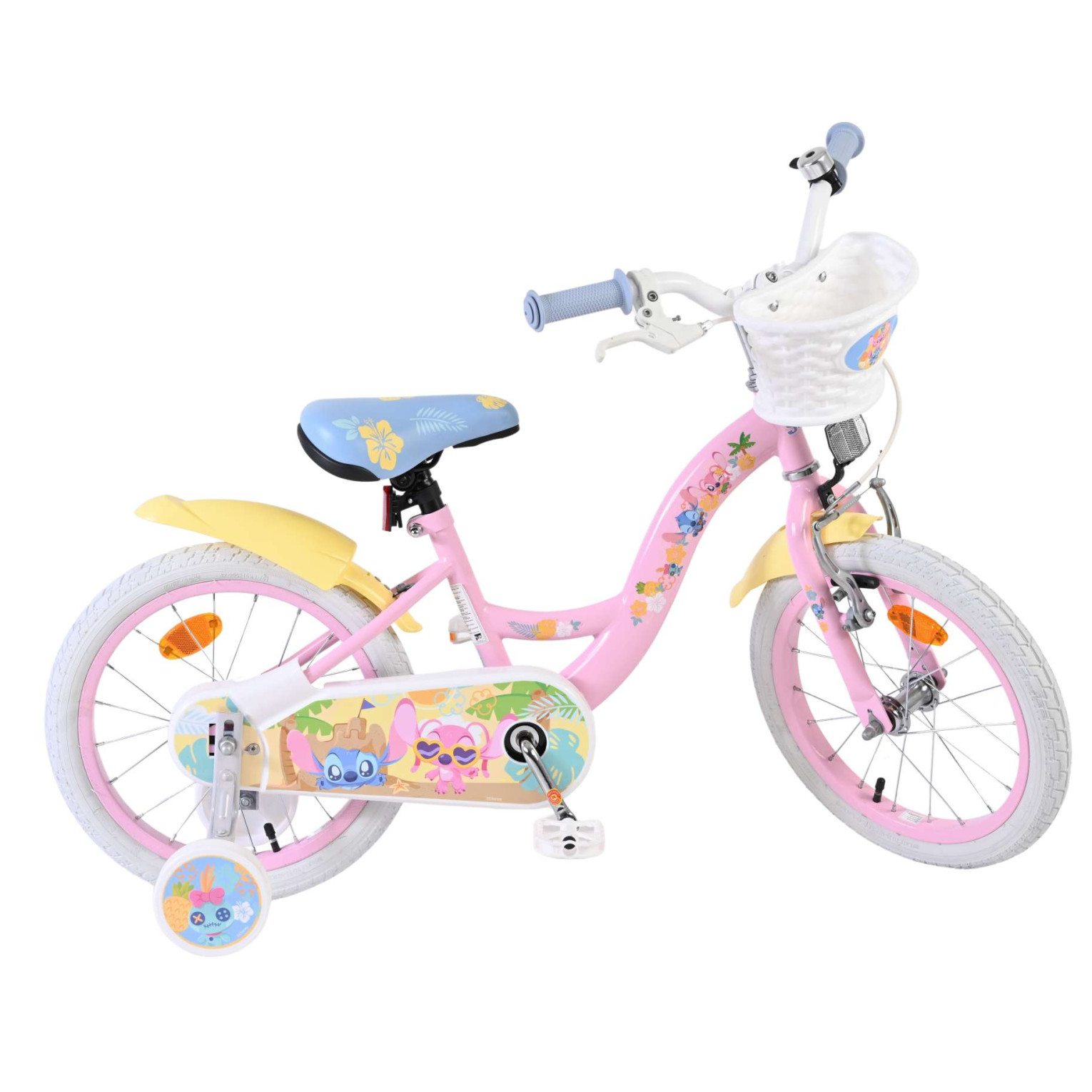 Disney Stitch Fiets - 16 inch - Roze