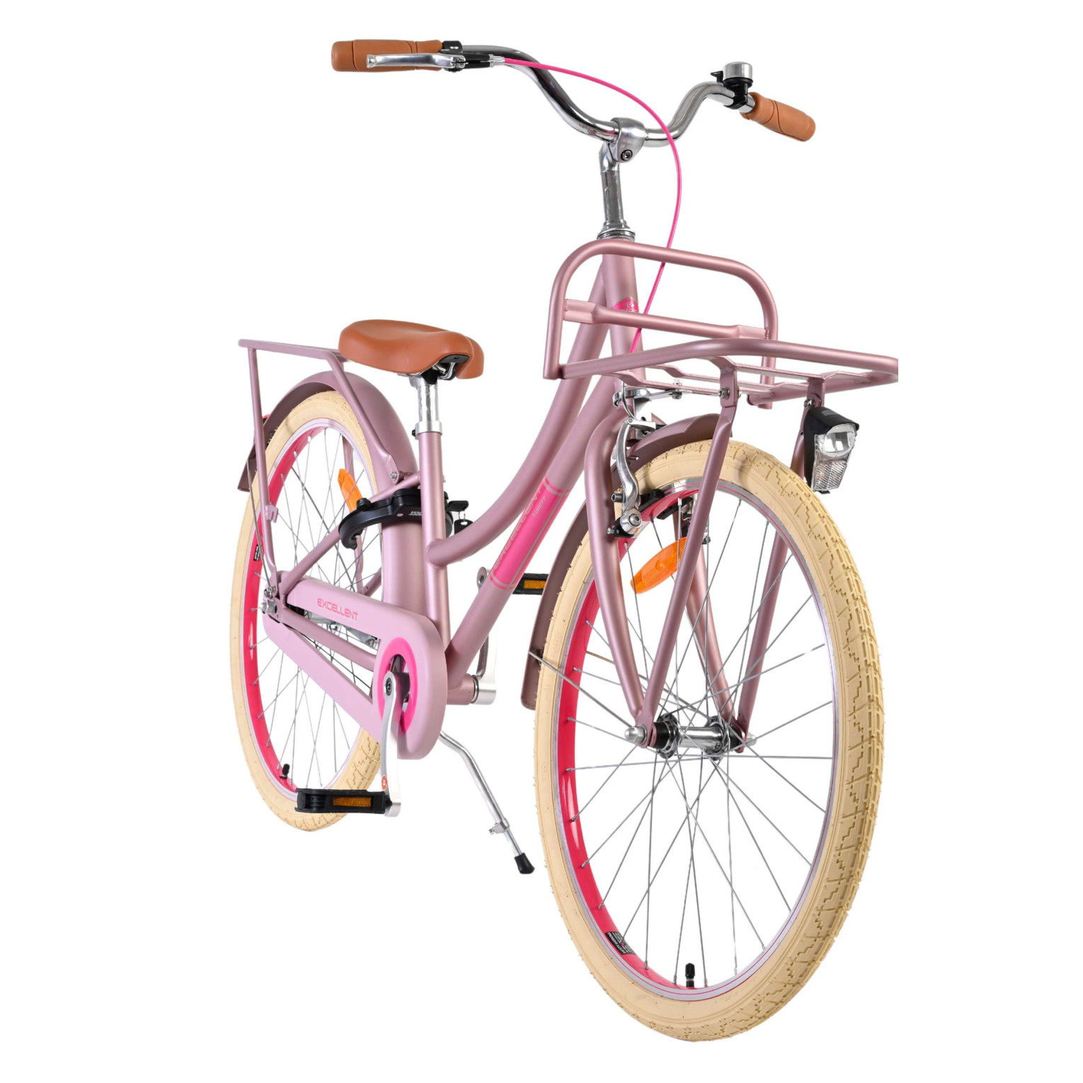 Volare Excellent Fiets - 24 inch - Mat Roze