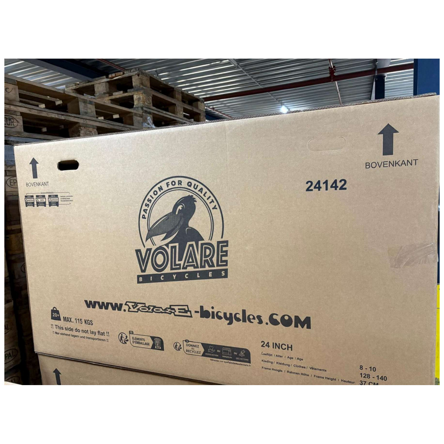 Volare Excellent Fiets - 24 inch - Mat Roze