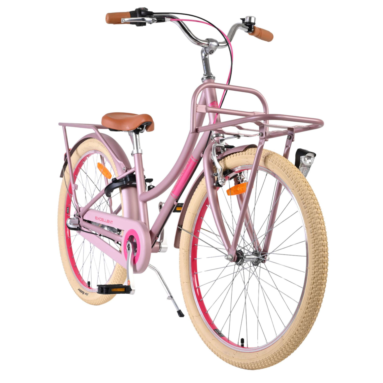 Volare Excellent Fiets - 24 inch - Mat Roze -