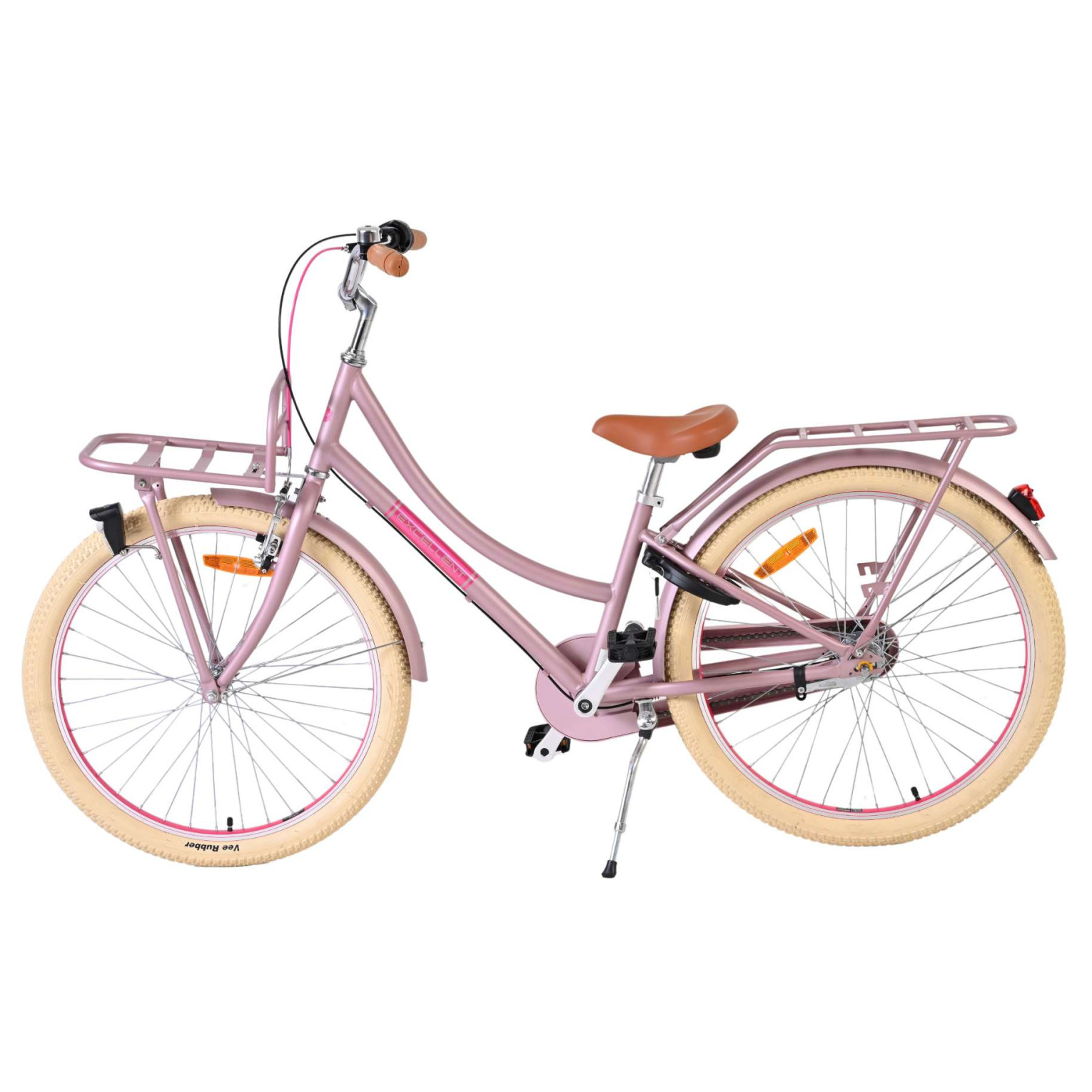 Volare Excellent Fiets - 24 inch - Mat Roze -