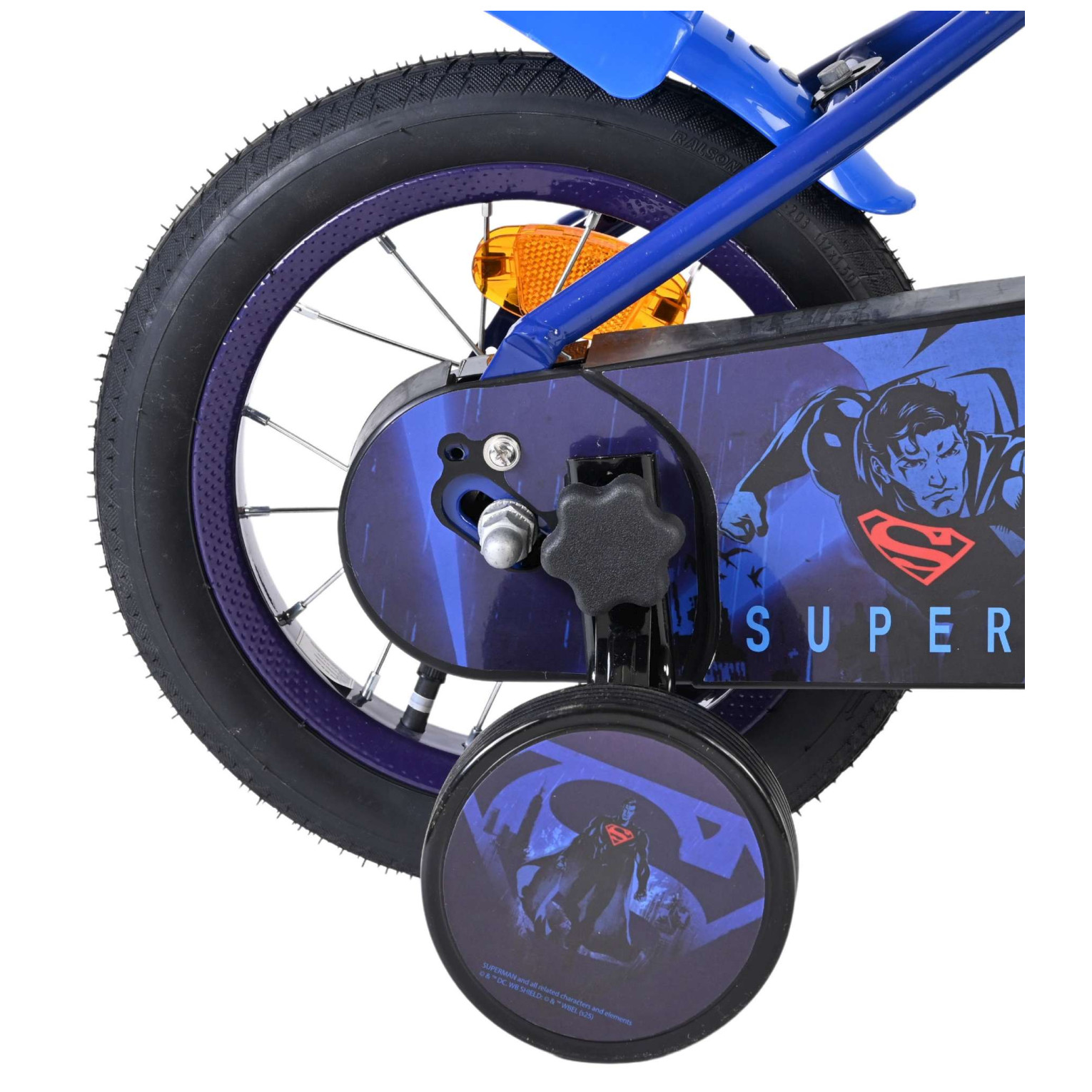 Superman Fiets - 12 inch - Blauw