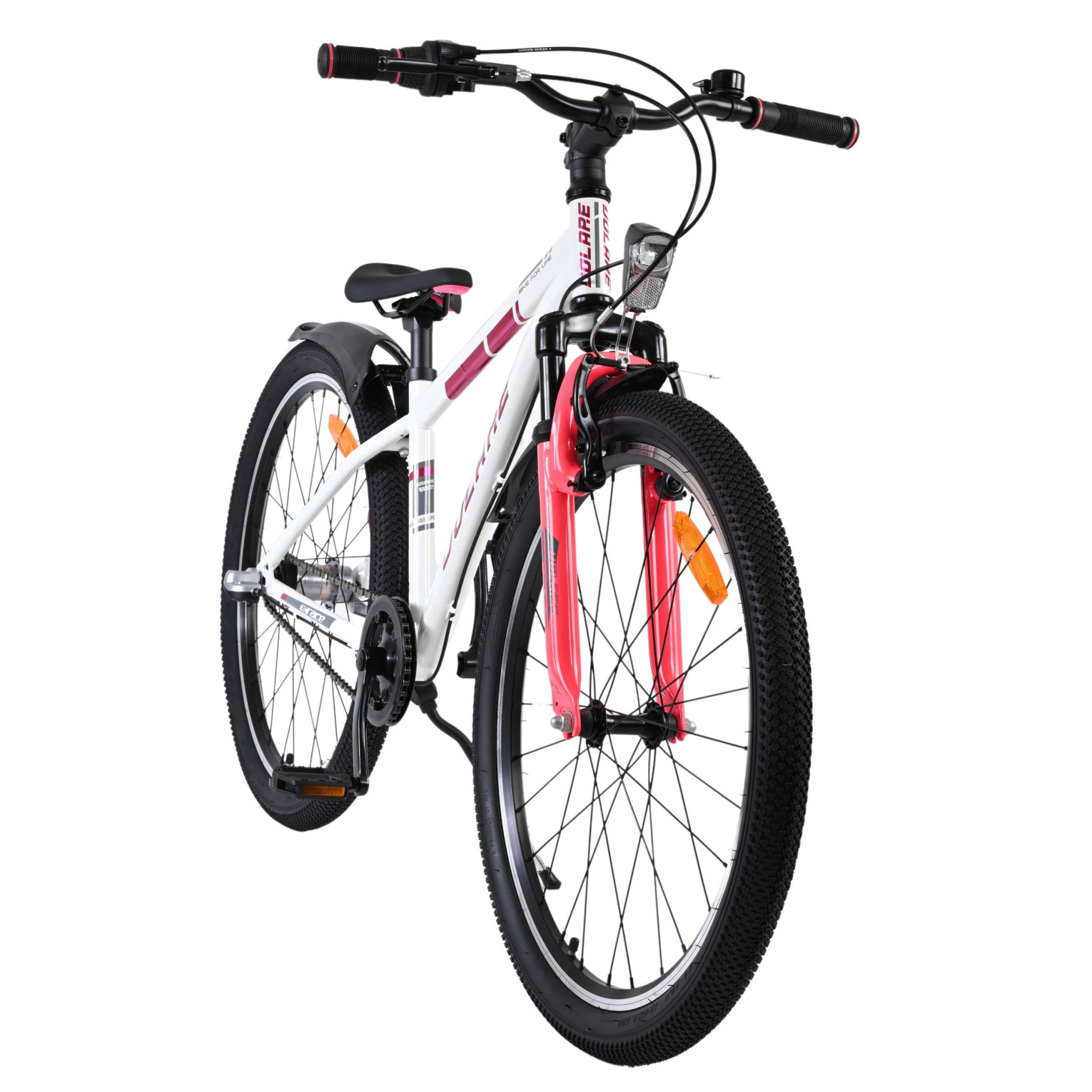 Volare XC Race Fiets - 24 inch - Nexus 3 - Wit/Roze
