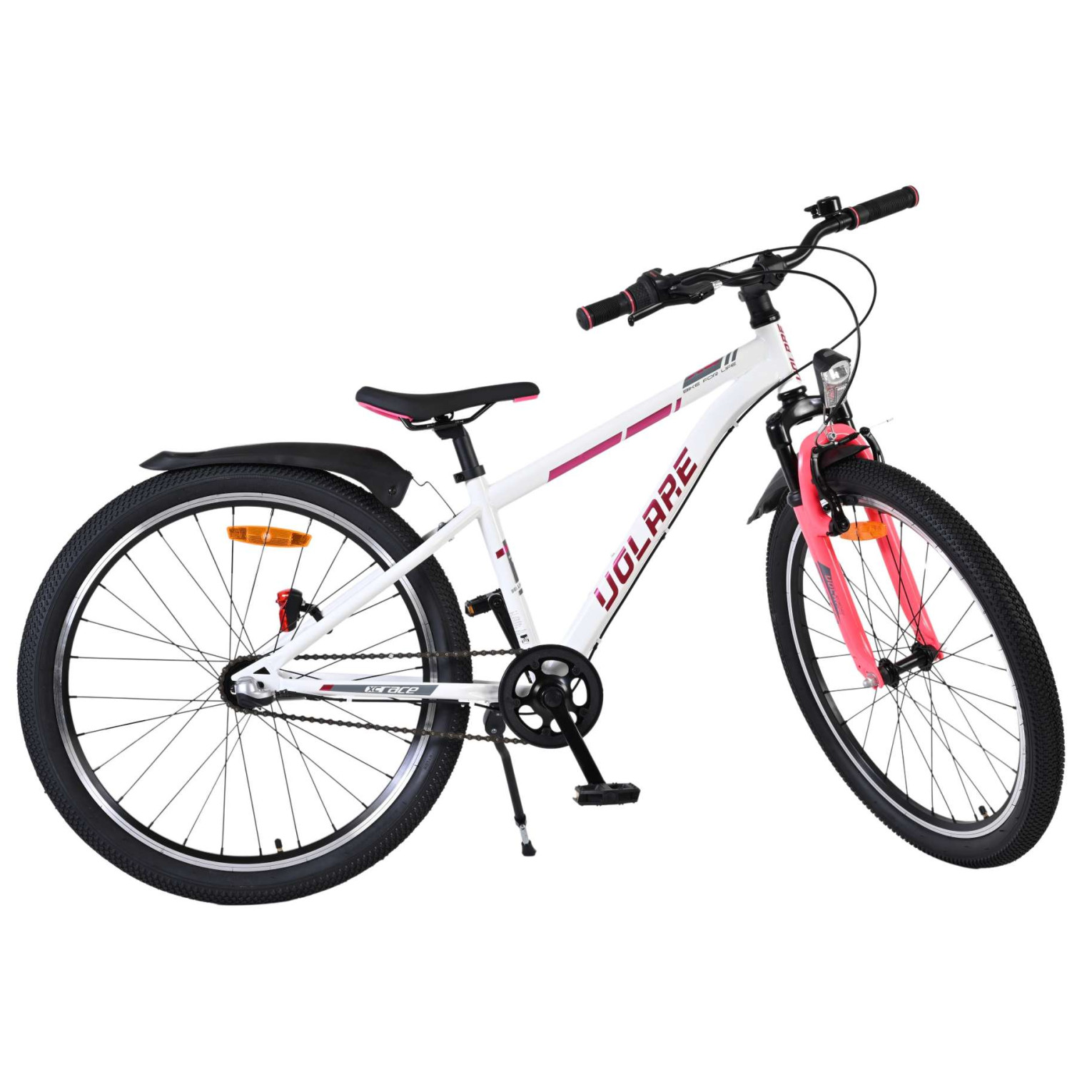 Volare XC Race Fiets - 24 inch - Nexus 3 - Wit/Roze