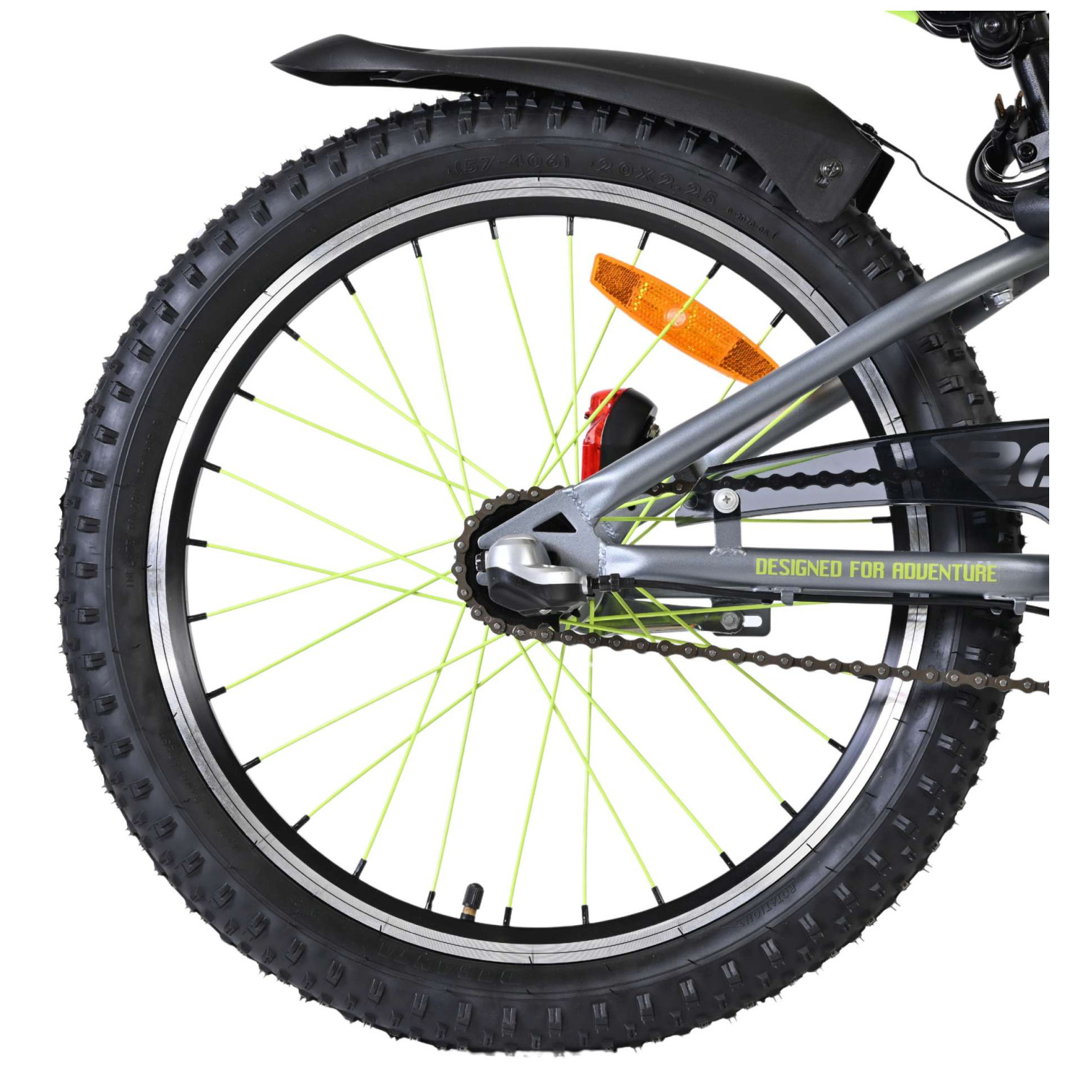 Volare Rocky Fiets - 20 inch - 3 speed - Groen/Grijs