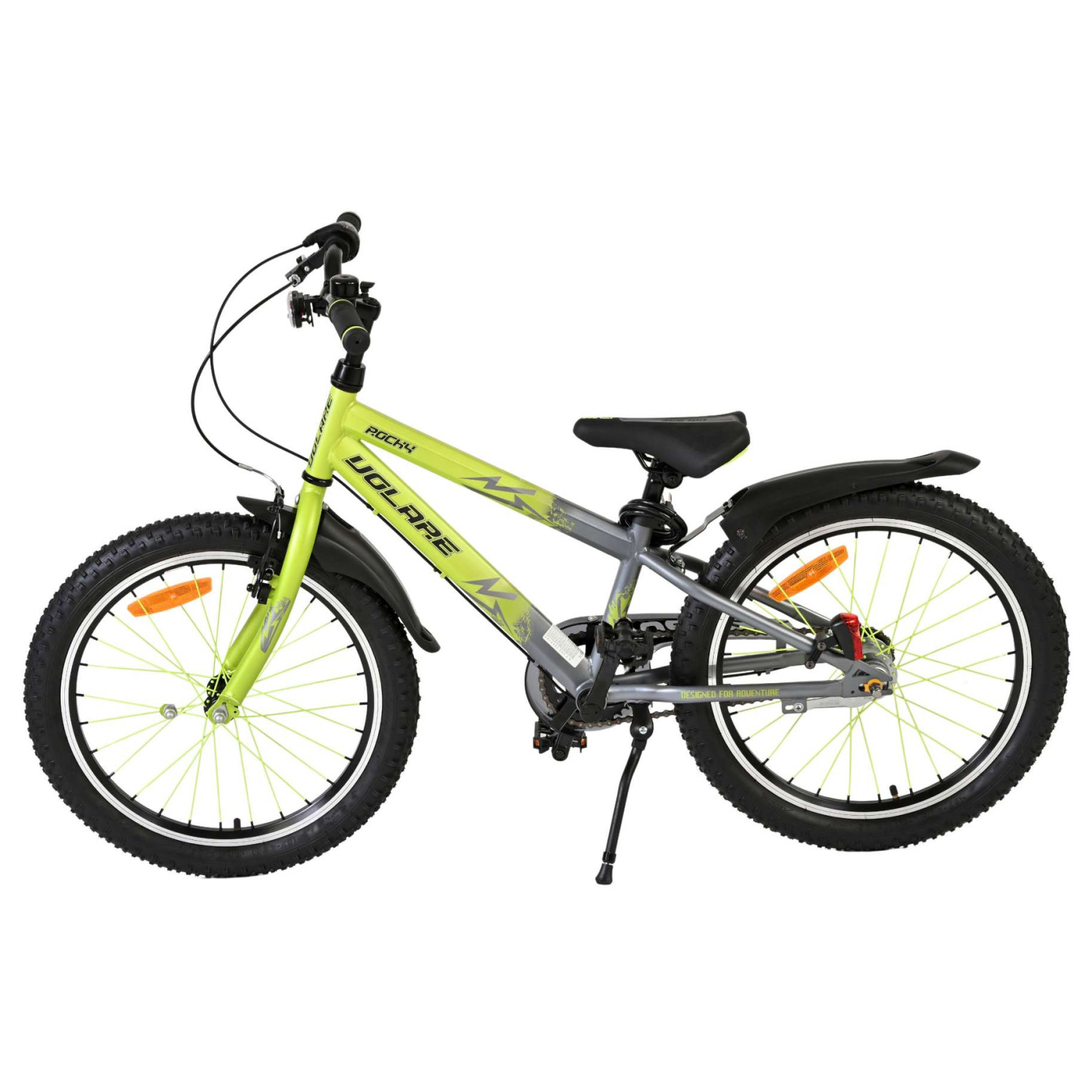 Volare Rocky Fiets - 20 inch - 3 speed - Groen/Grijs