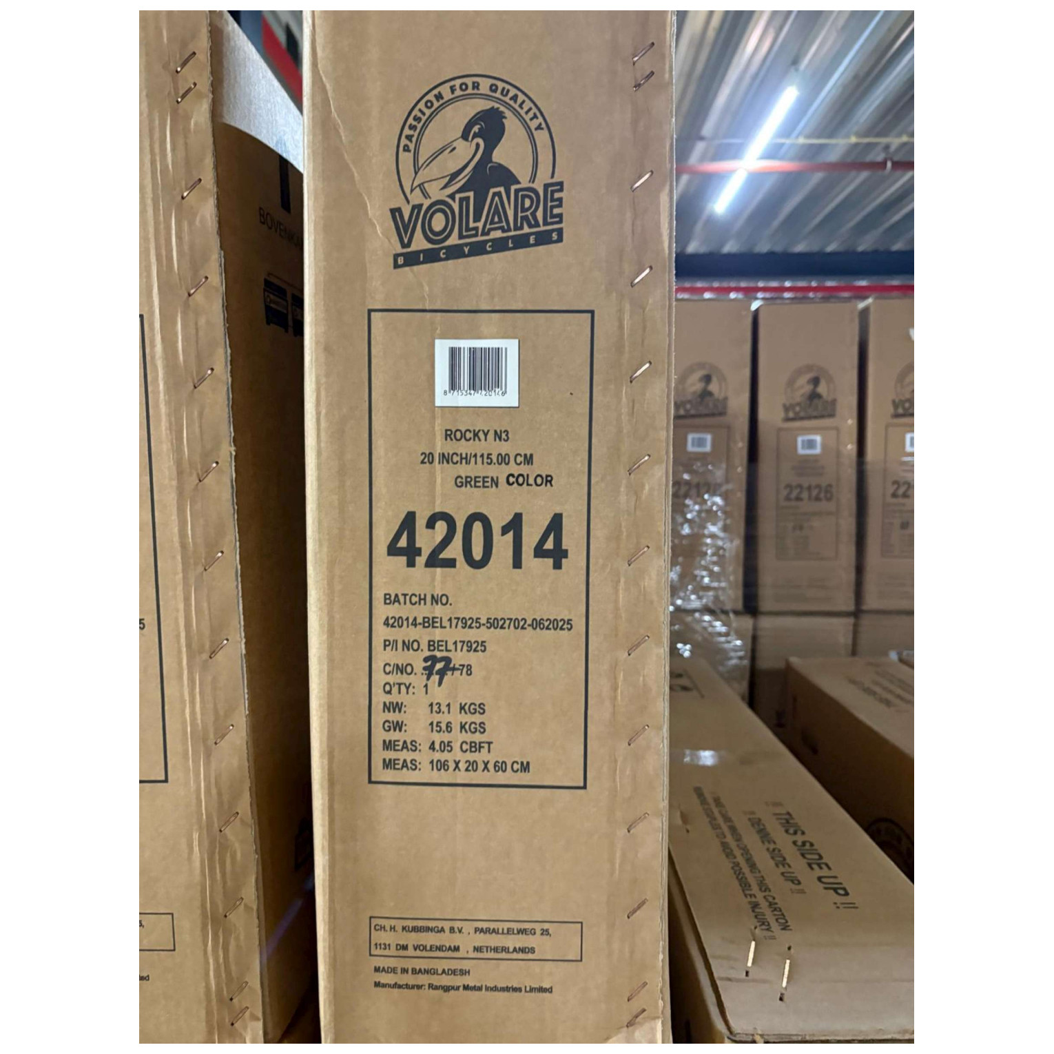 Volare Rocky Fiets - 20 inch - 3 speed - Groen/Grijs