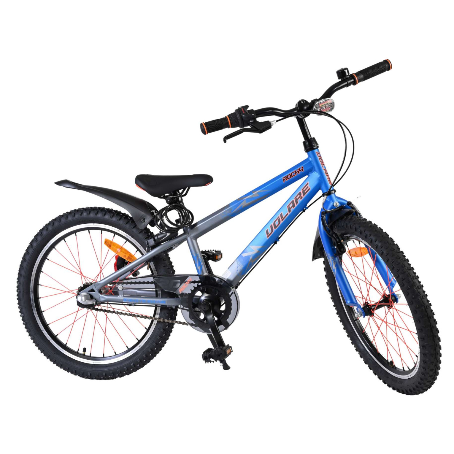 Volare Rocky Fiets - 20 inch - 3 speed - Blauw/Grijs
