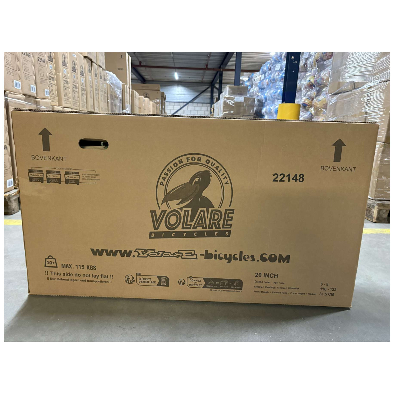 Volare Cross Fiets - 20 inch - Blauw - Nexus 3