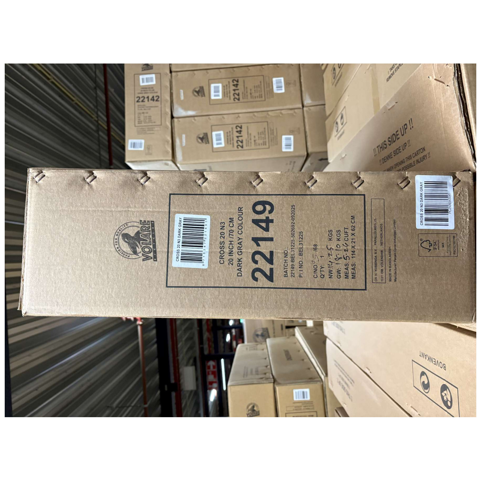 Volare Cross Fiets - 20 inch - Grijs - Nexus 3