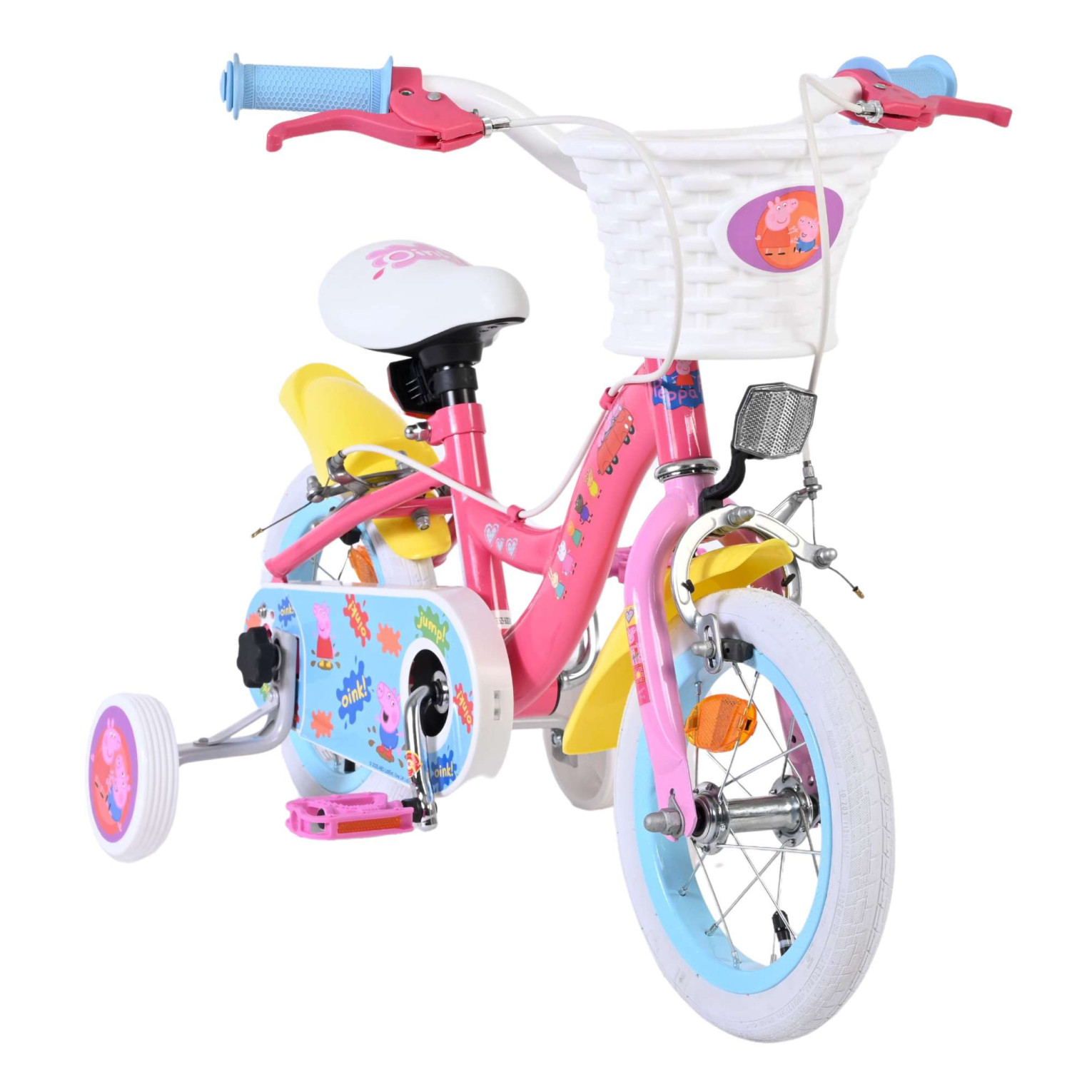 Peppa Pig Fiets - 12 inch - Roze - Twee handremmen