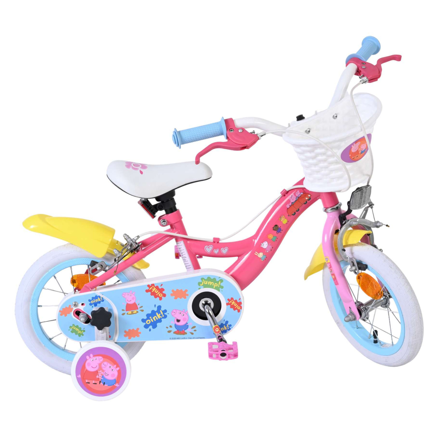 Peppa Pig Fiets - 12 inch - Roze - Twee handremmen