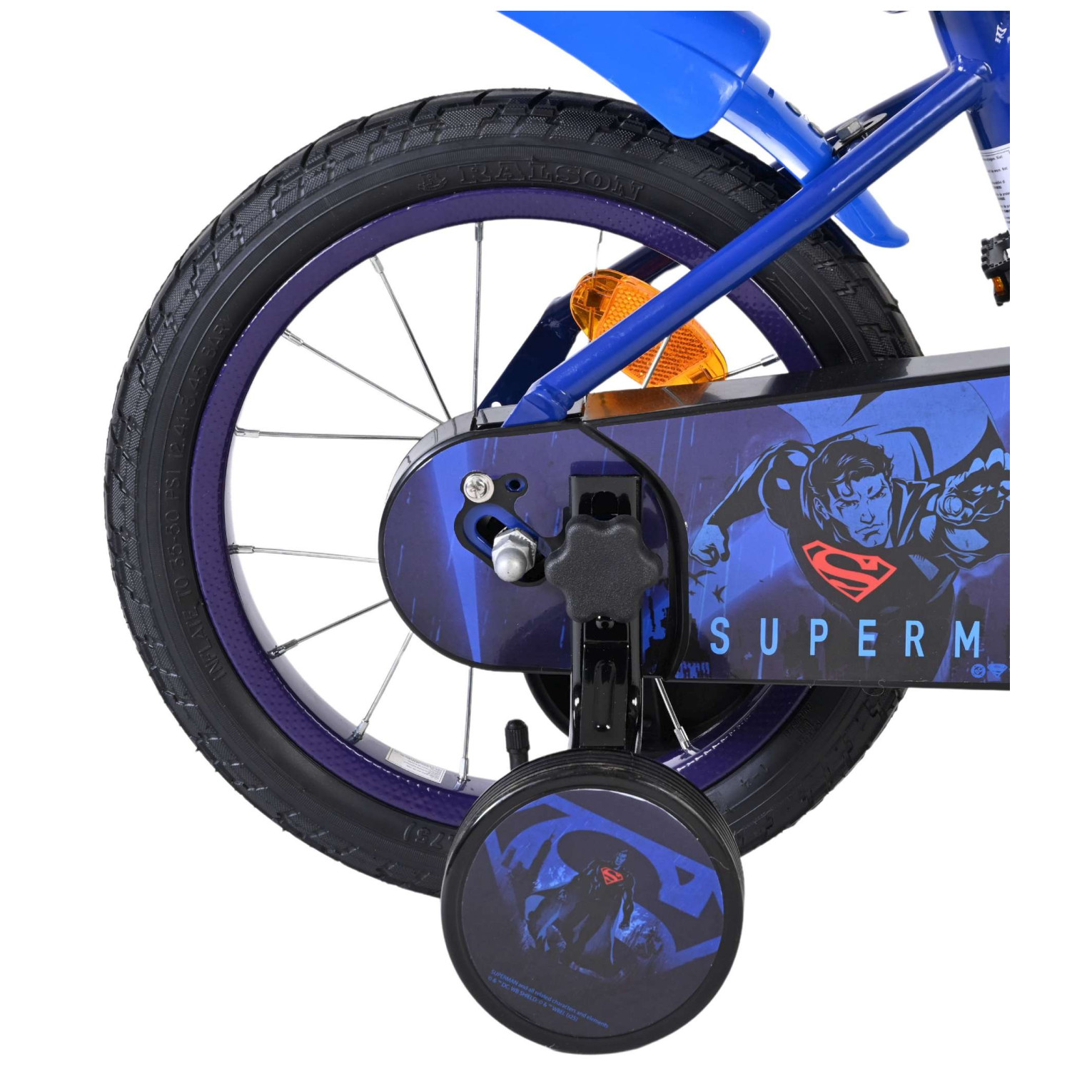 Superman Fiets - 14 inch - Blauw