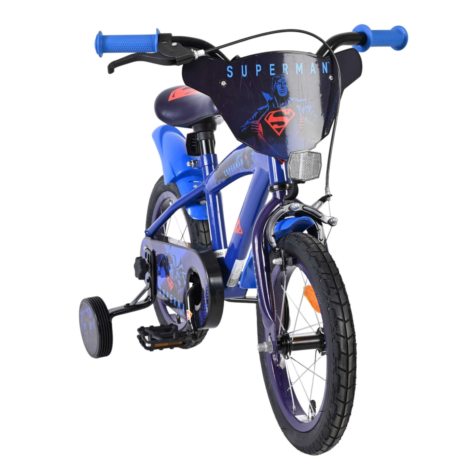 Superman Fiets - 14 inch - Blauw