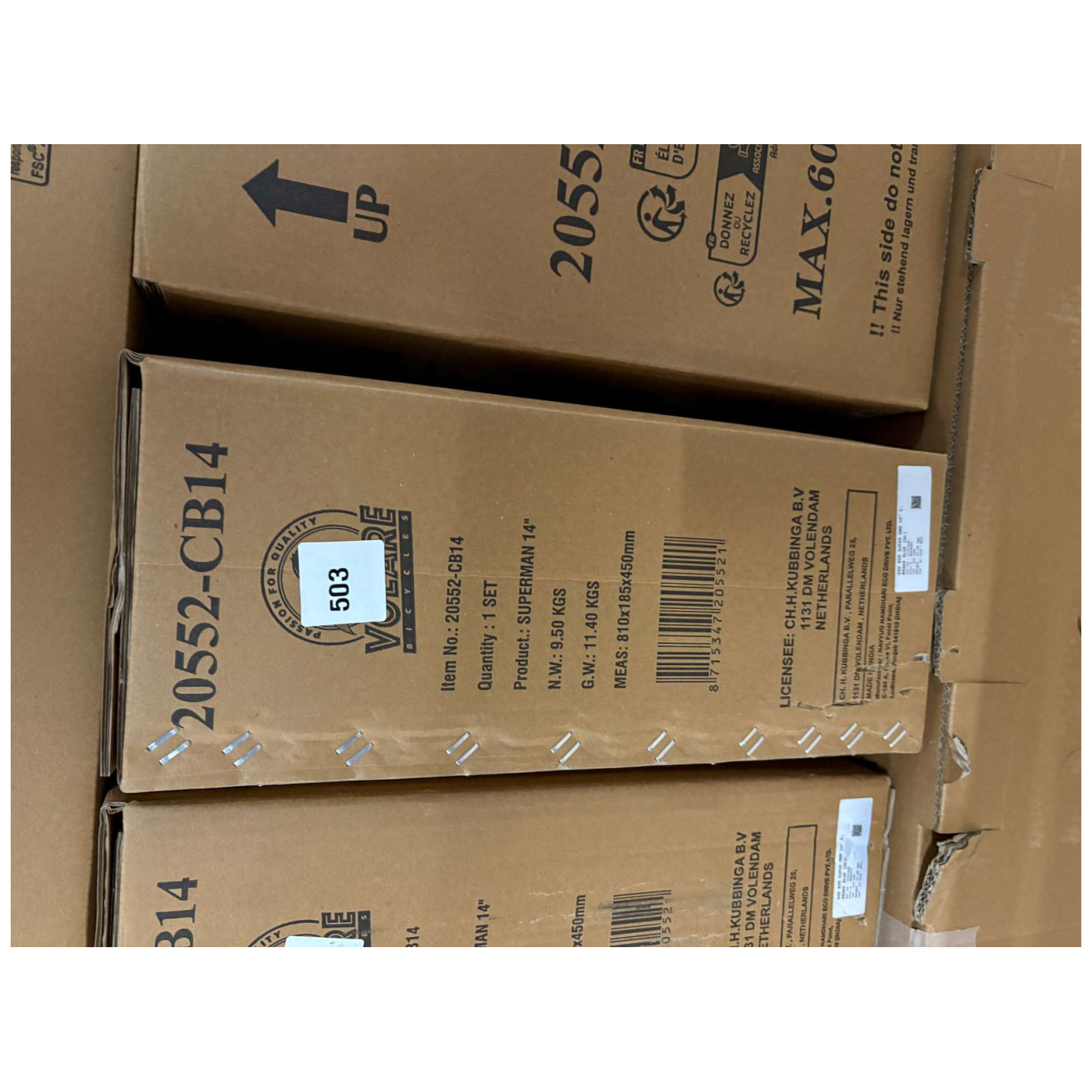 Superman Fiets - 14 inch - Blauw