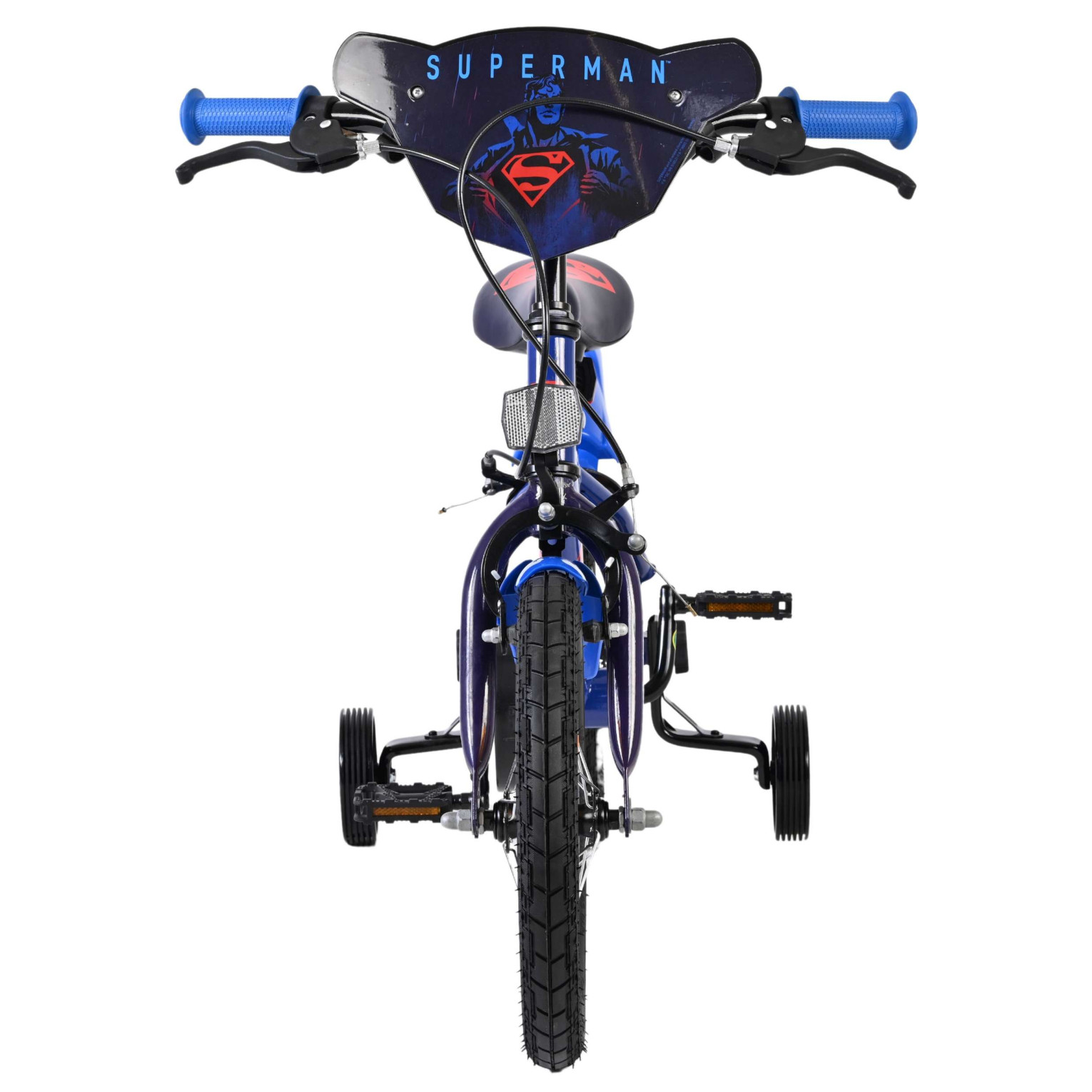 Superman Fiets - 14 inch - Blauw - Twee handremmen