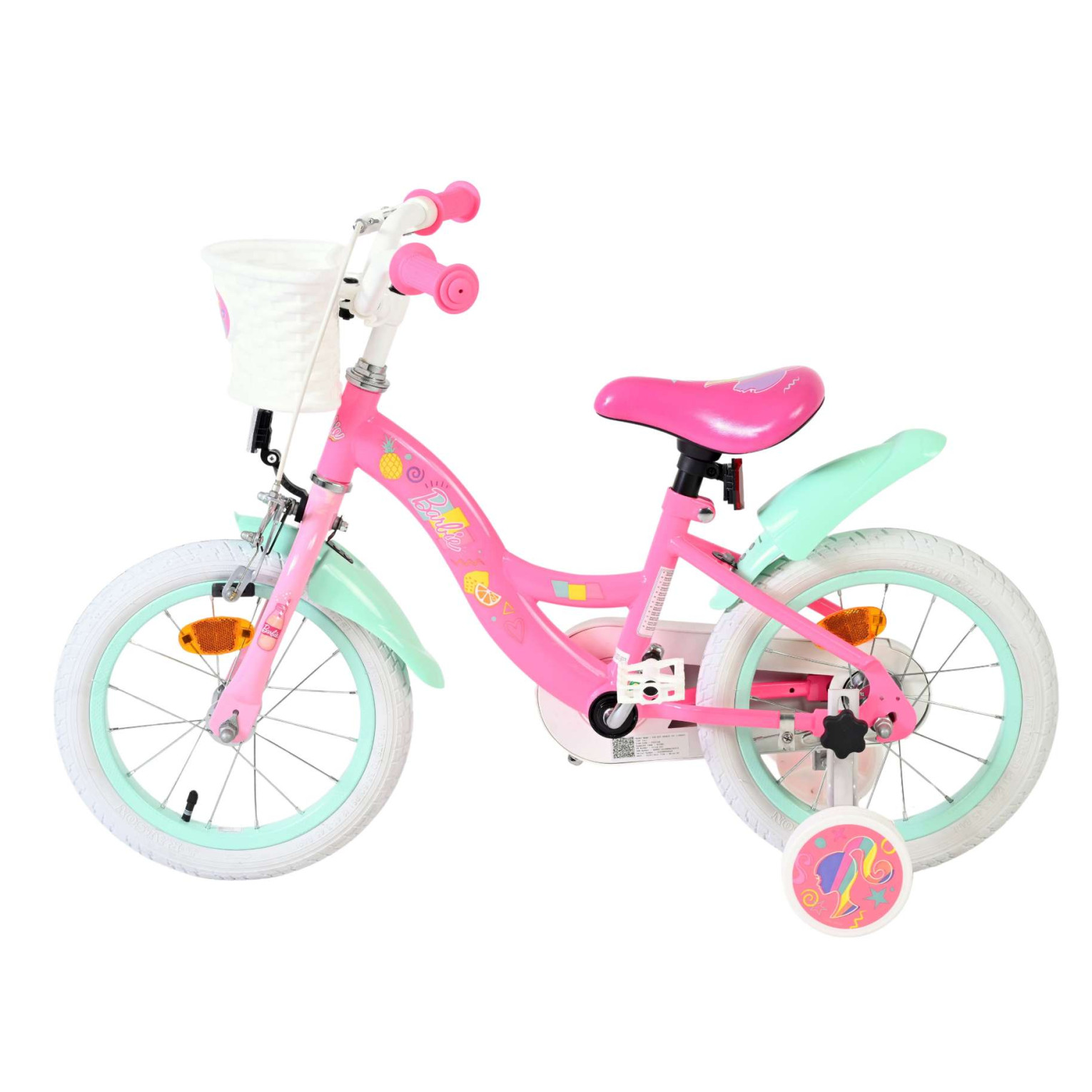 Barbie Fiets - 14 inch - Roze