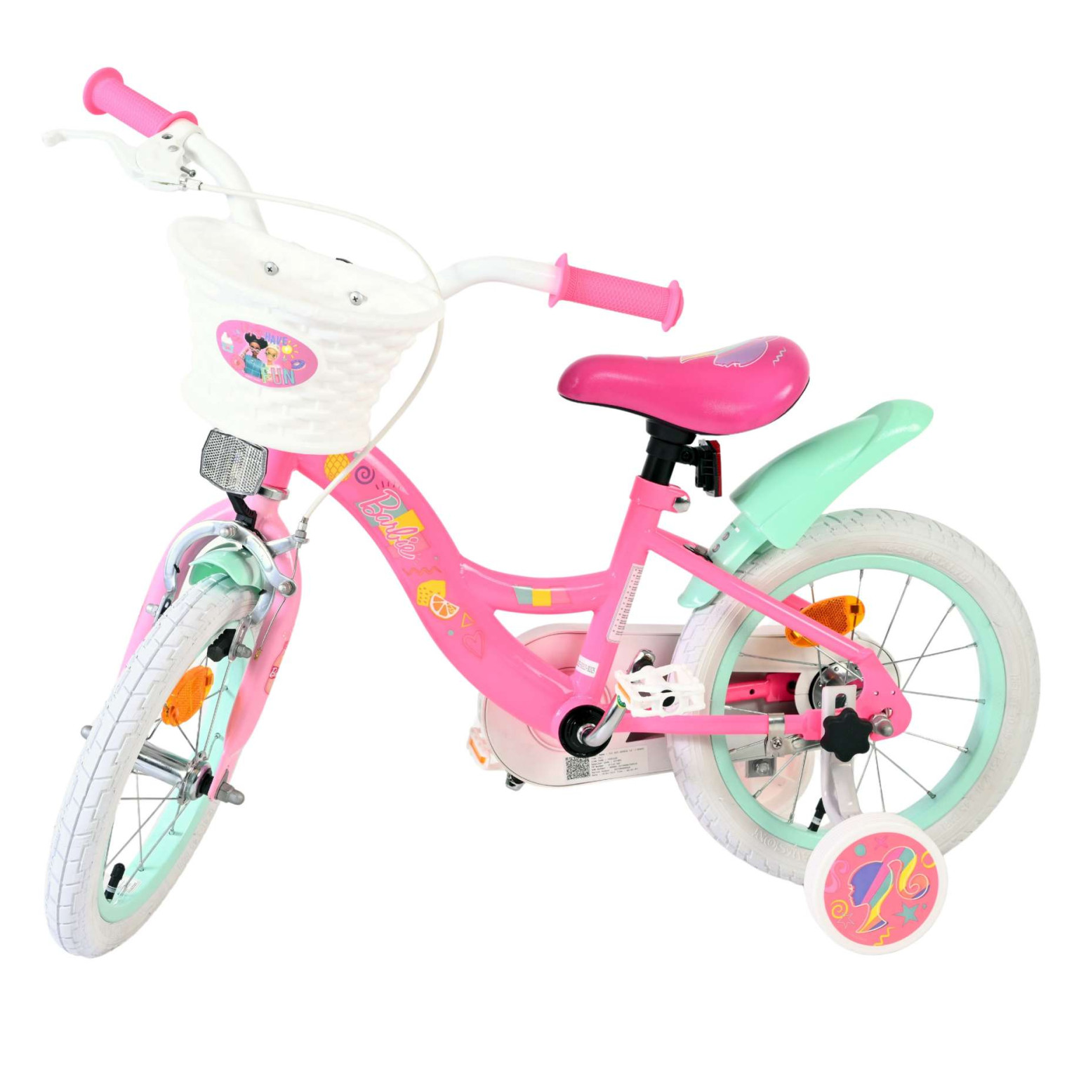 Barbie Fiets - 14 inch - Roze