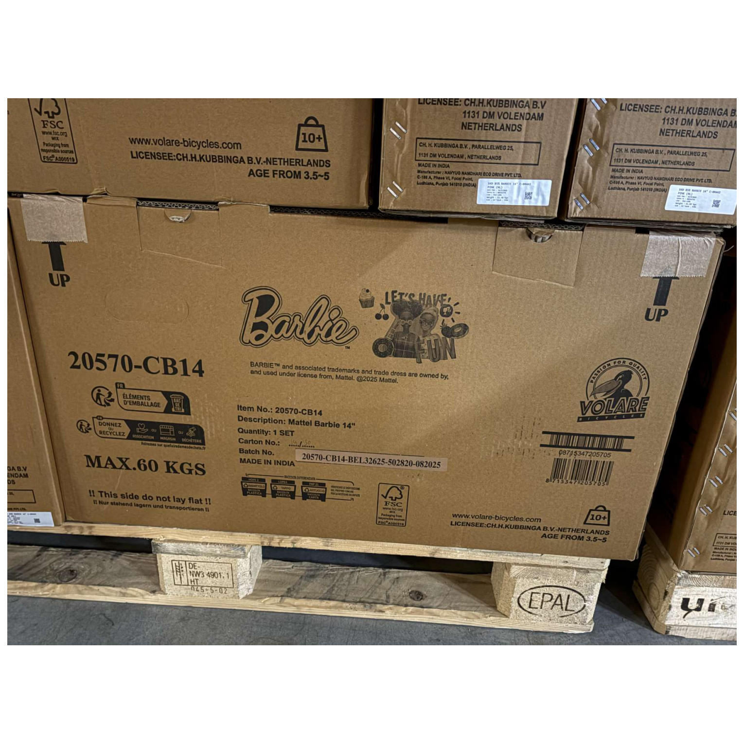 Barbie Fiets - 14 inch - Roze