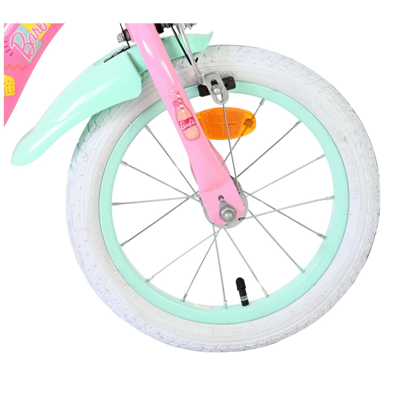 Barbie Fiets - 14 inch - Roze - Twee handremmen
