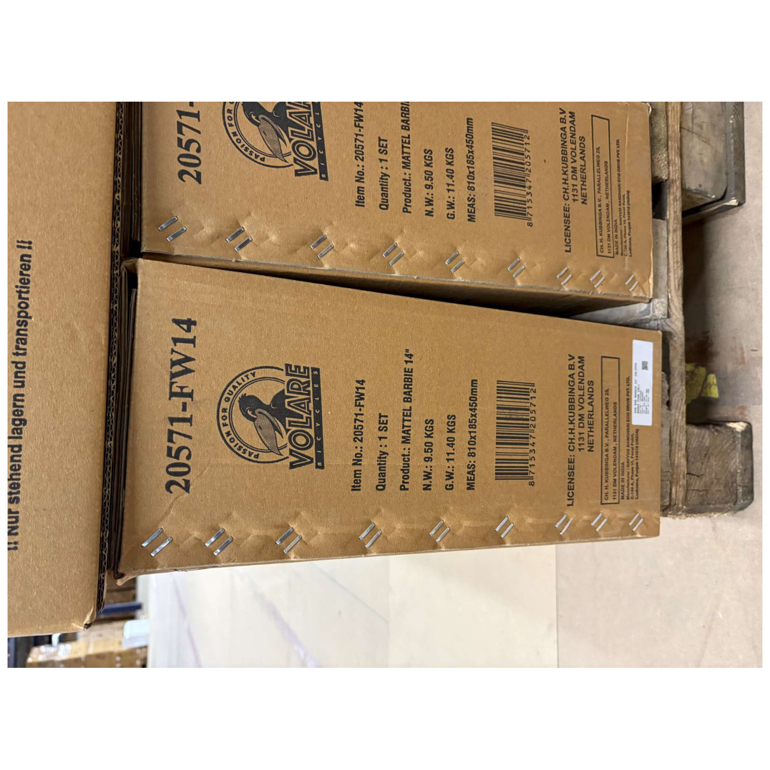 Barbie Fiets - 14 inch - Roze - Twee handremmen