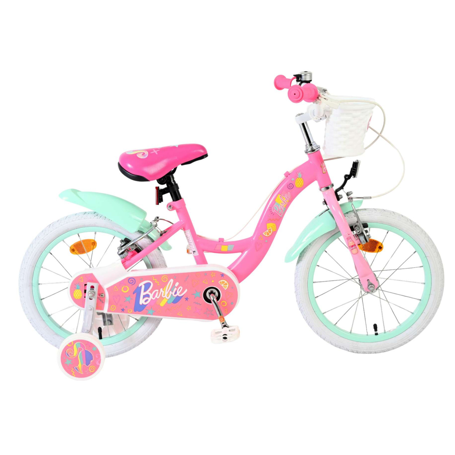 Barbie Fiets - 16 inch - Roze - Twee handremmen