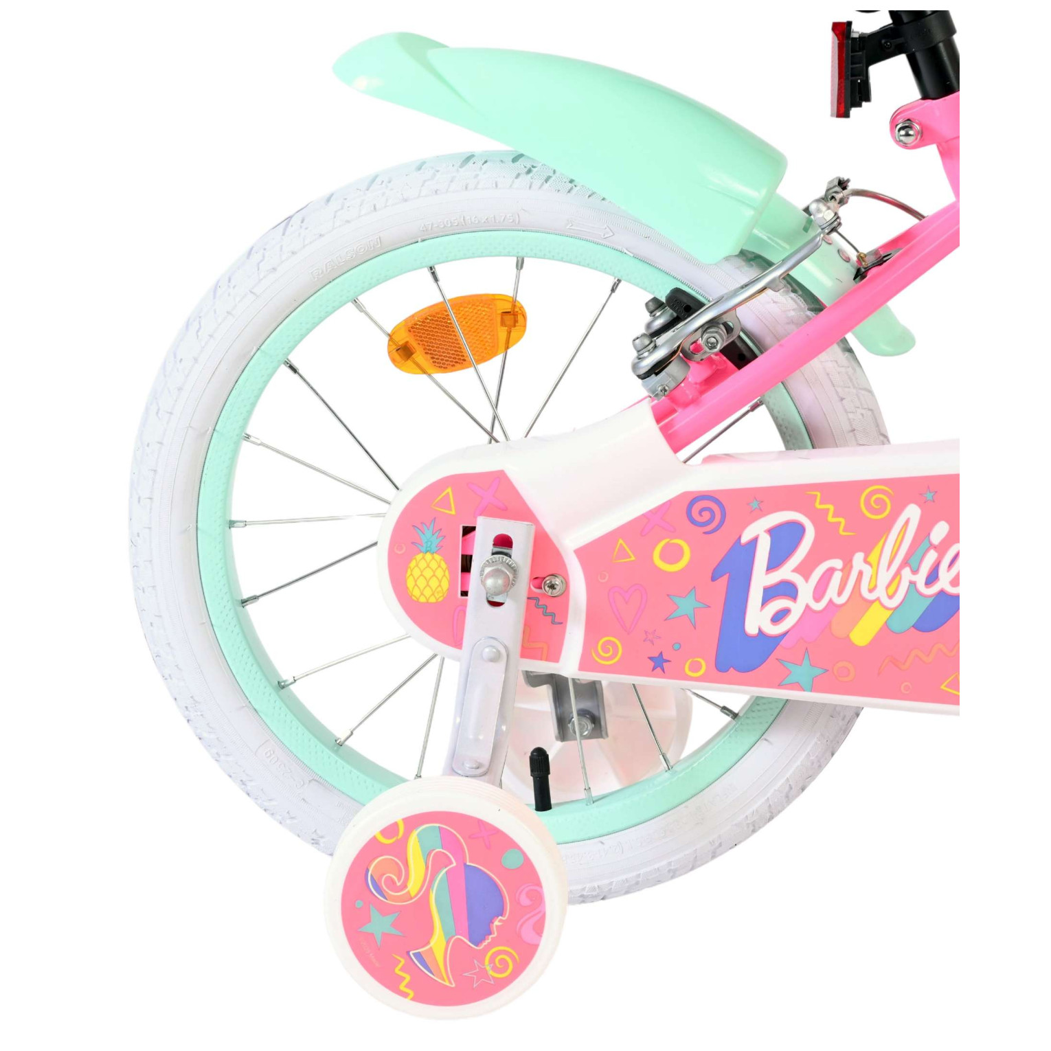 Barbie Fiets - 16 inch - Roze - Twee handremmen
