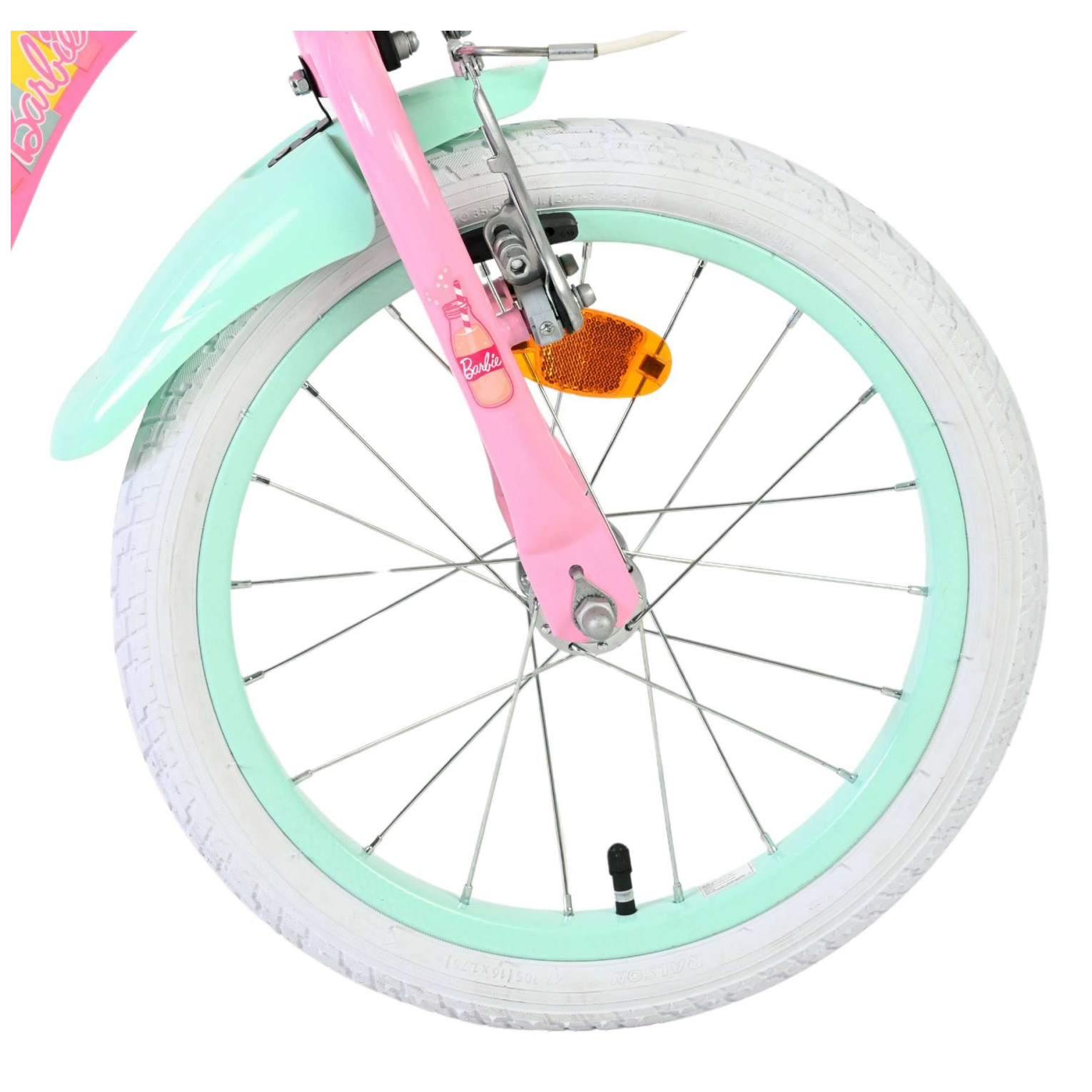 Barbie Fiets - 16 inch - Roze - Twee handremmen
