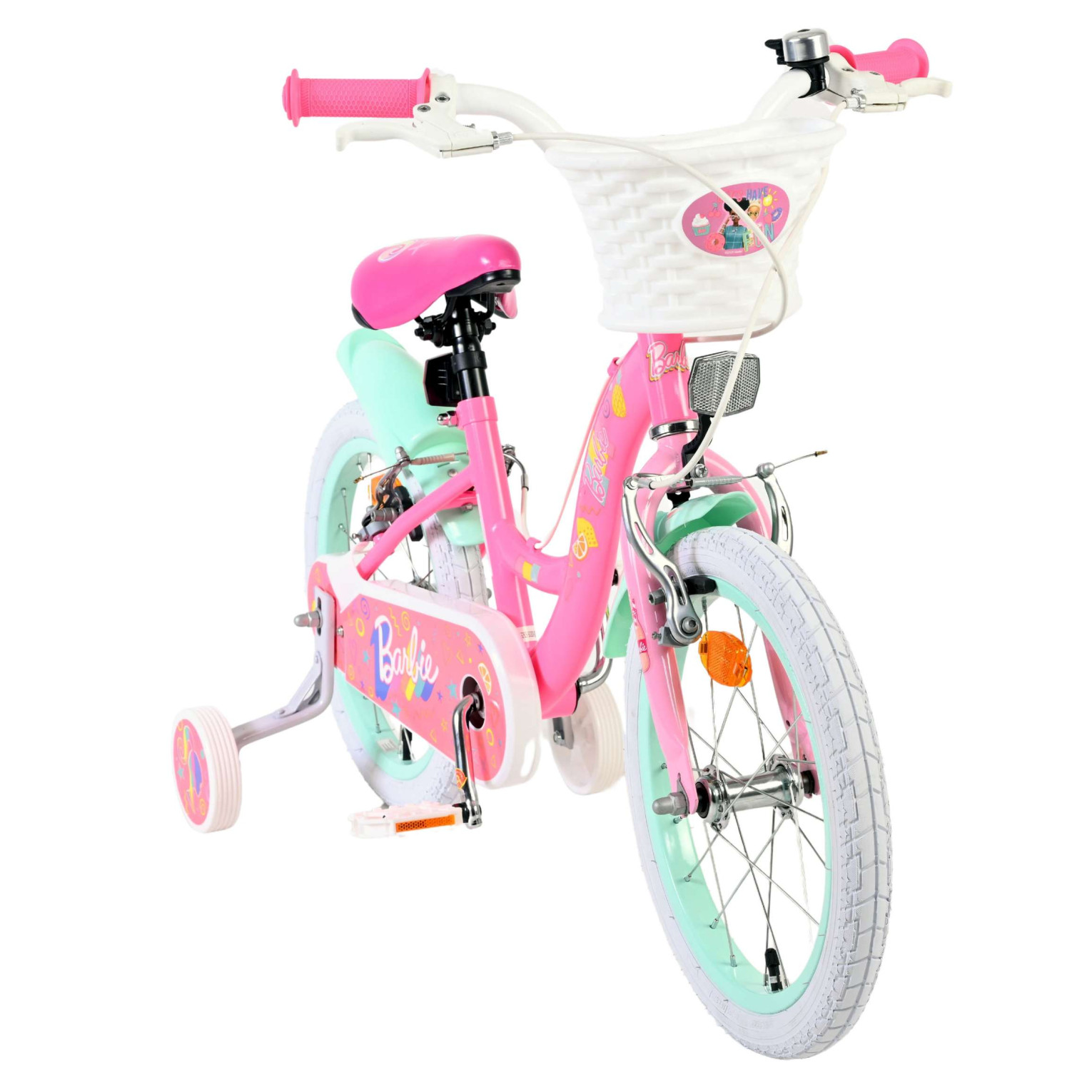 Barbie Fiets - 16 inch - Roze - Twee handremmen