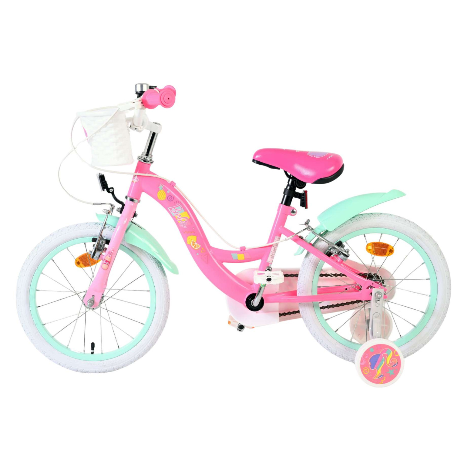 Barbie Fiets - 16 inch - Roze - Twee handremmen