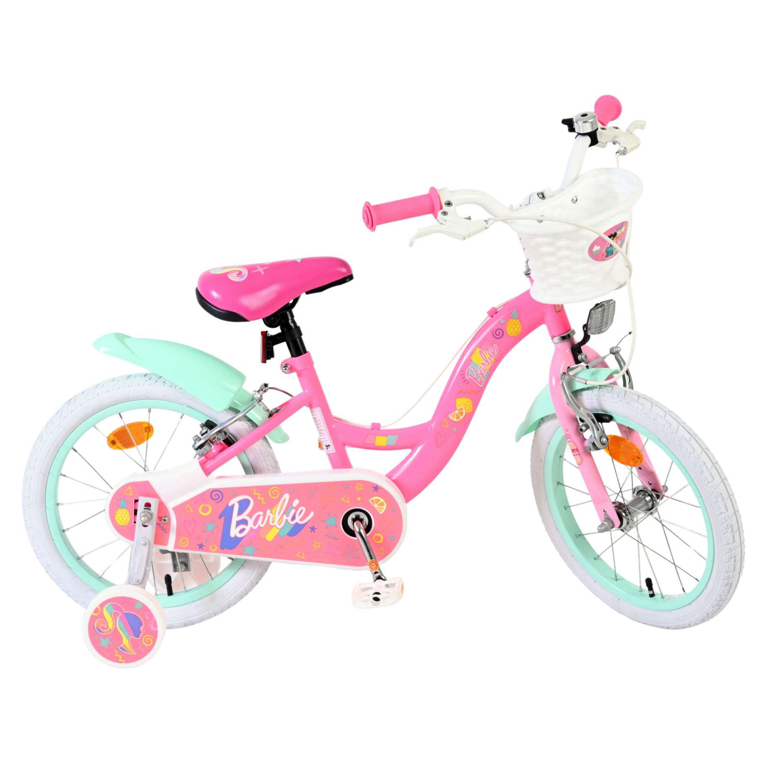 Barbie Fiets - 16 inch - Roze - Twee handremmen