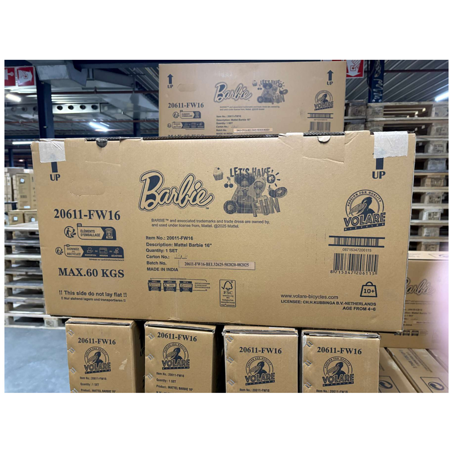 Barbie Fiets - 16 inch - Roze - Twee handremmen