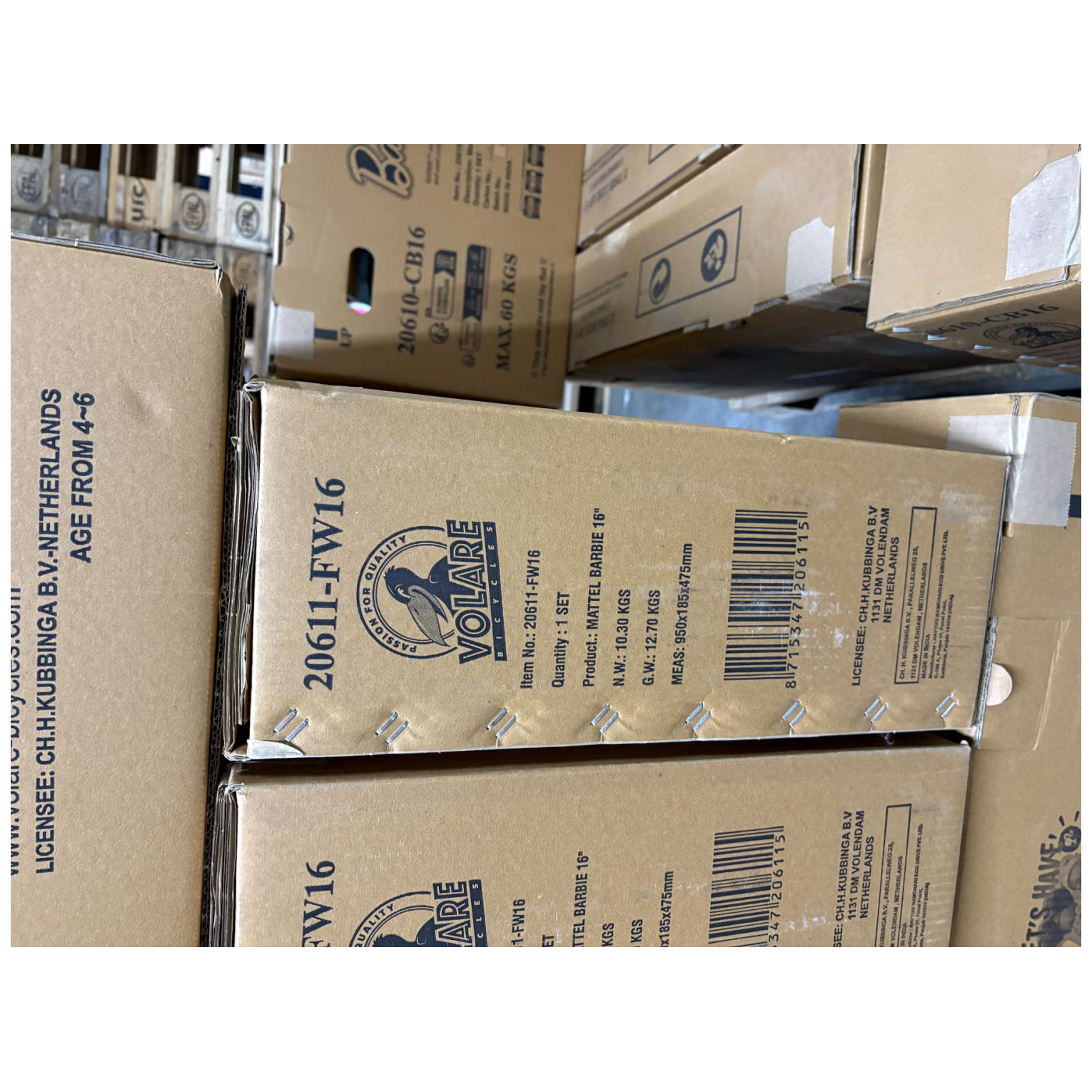 Barbie Fiets - 16 inch - Roze - Twee handremmen