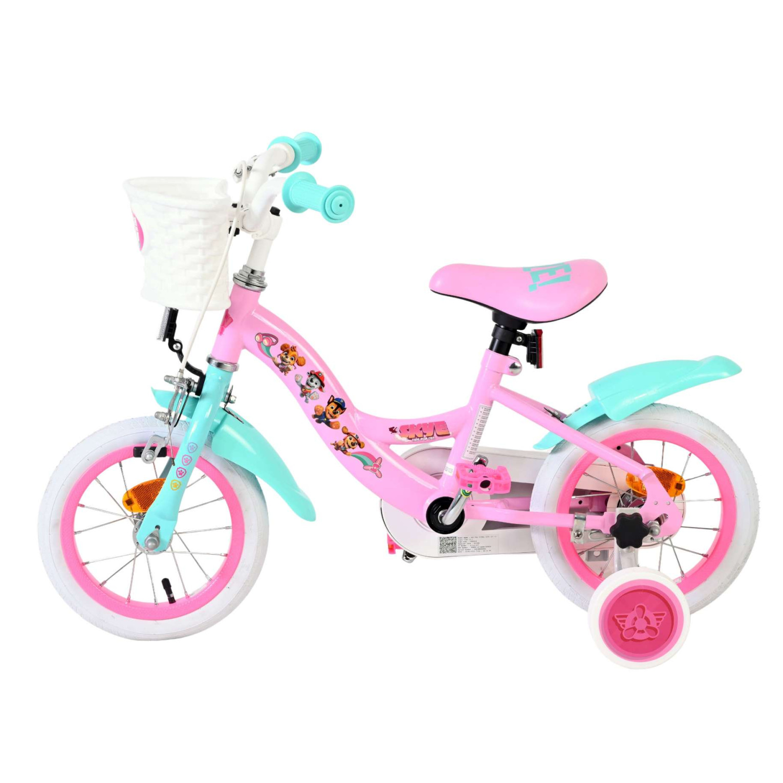 Paw Patrol Fiets - 12 inch - Roze