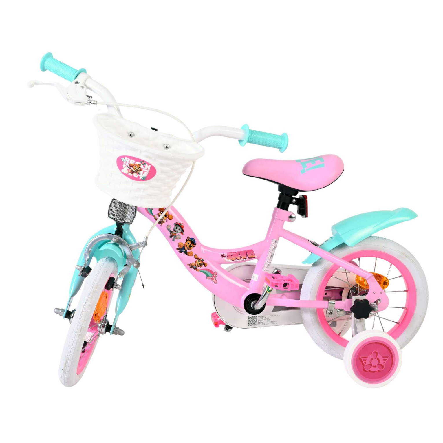 Paw Patrol Fiets - 12 inch - Roze