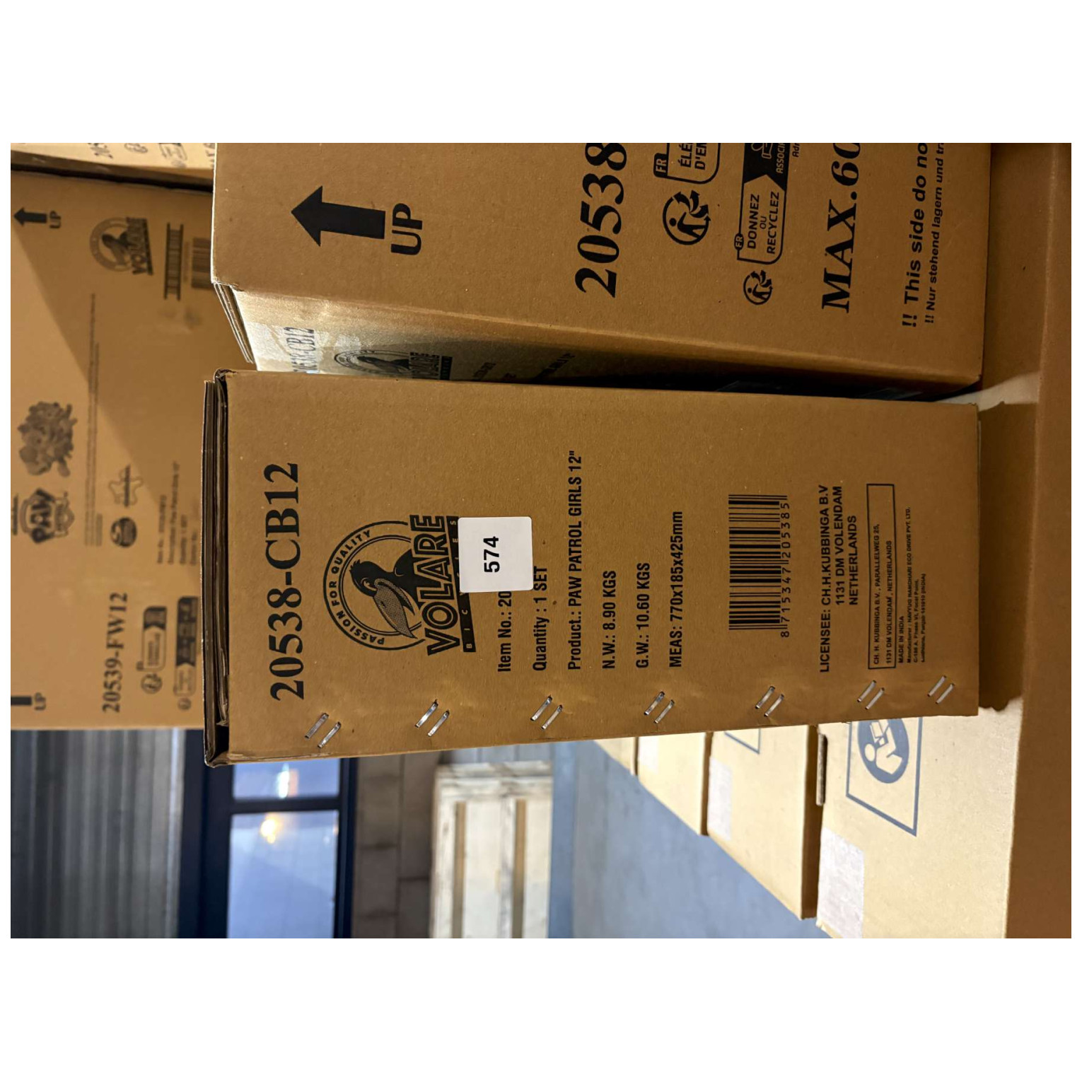 Paw Patrol Fiets - 12 inch - Roze