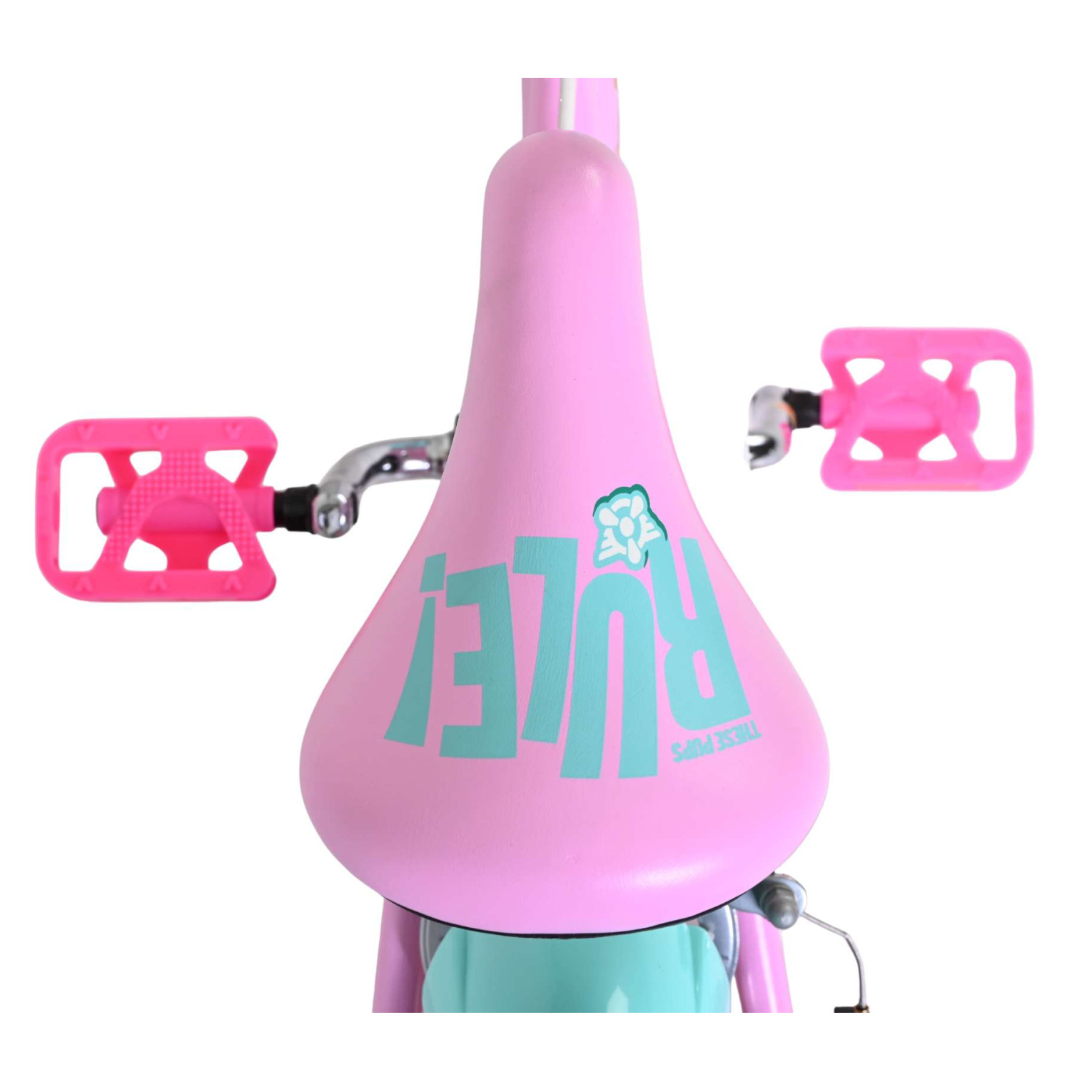 Paw Patrol Fiets - 12 inch - Roze - Twee handremmen