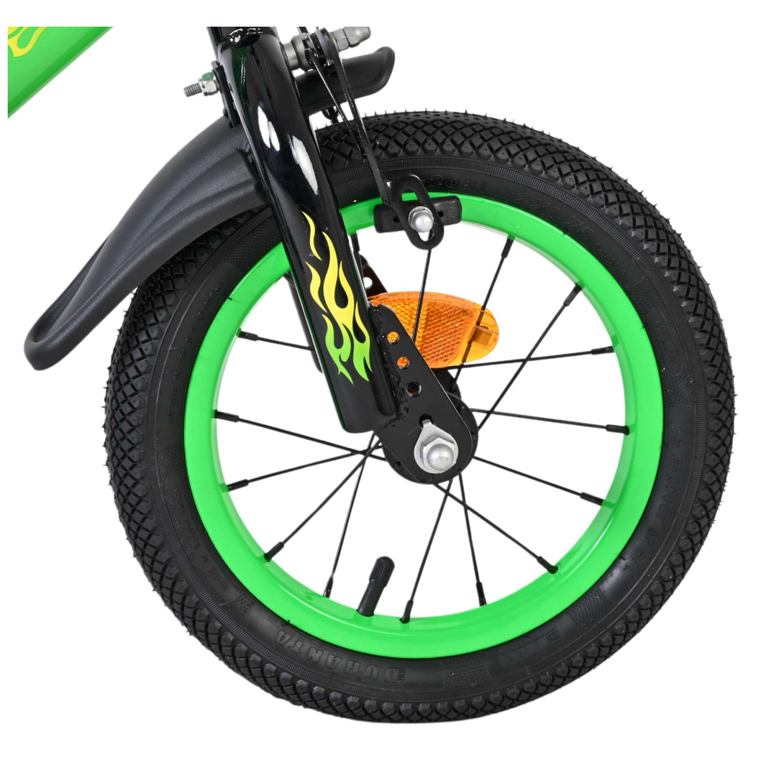 Volare Strike Fiets - 12 inch - Zwart Groen