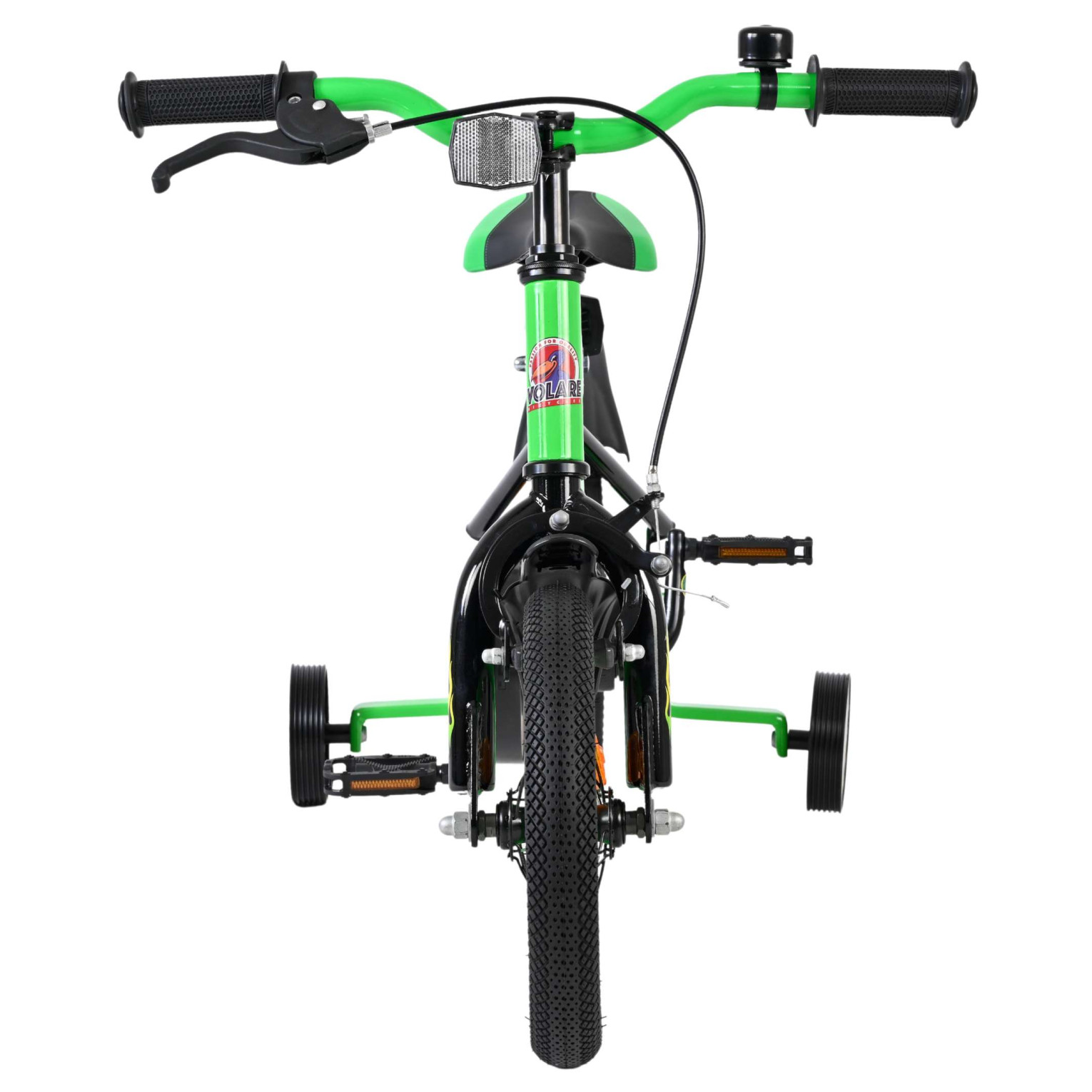 Volare Strike Fiets - 12 inch - Zwart Groen
