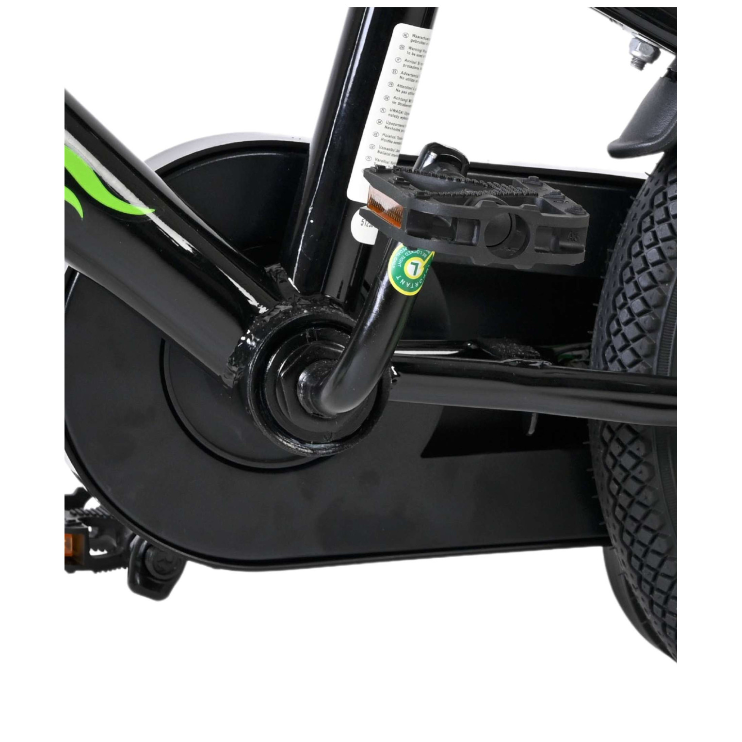 Volare Strike Fiets - 12 inch - Zwart Groen